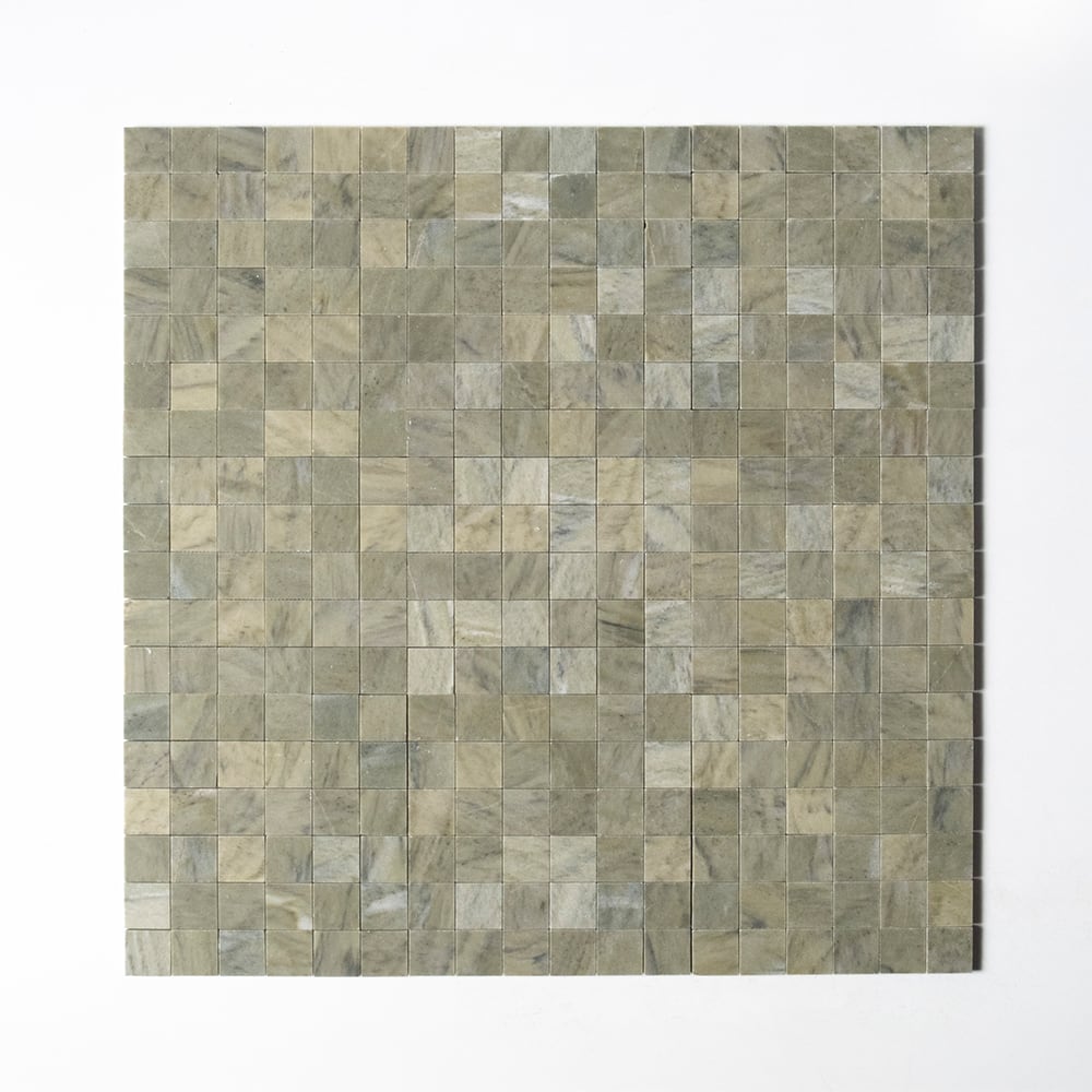 Marble Systems Verde Laguna Honed Verde Laguna matte marble tile pattern swatch — available at Surface Group