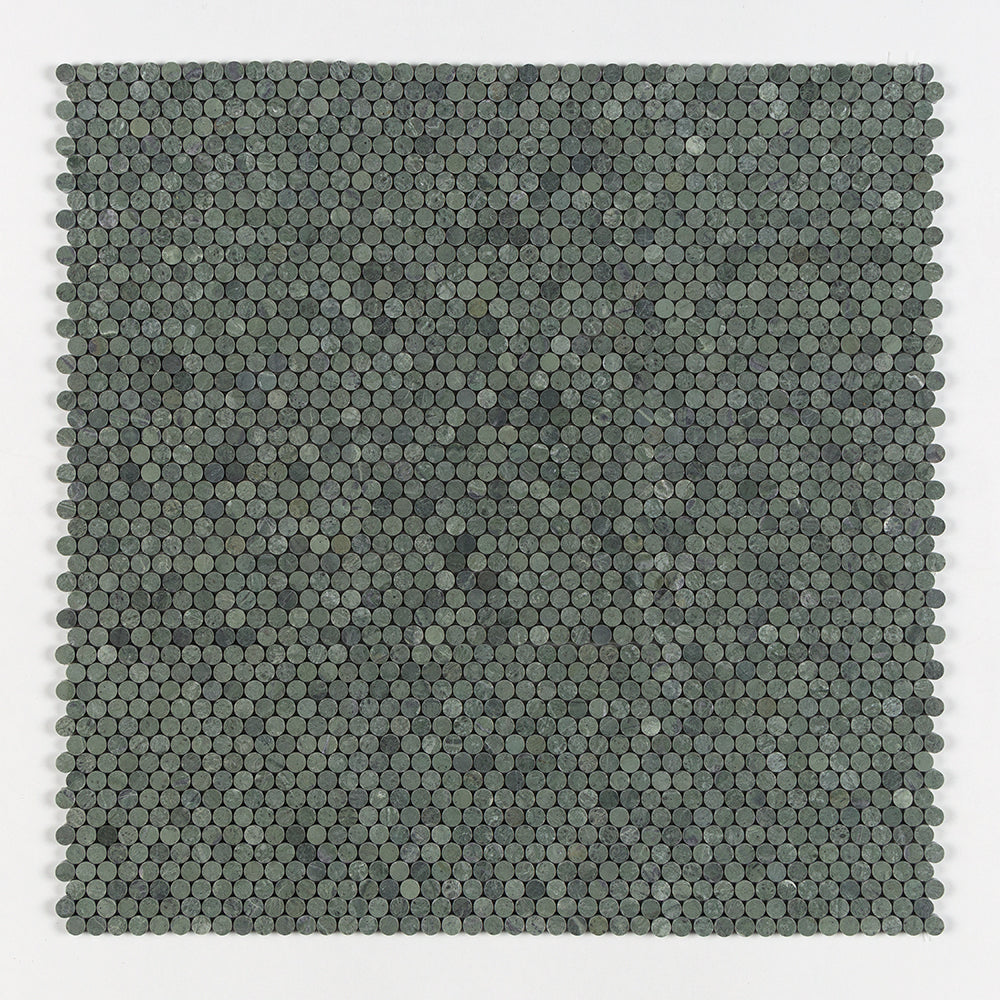 Marble Systems Verde Tia Marble Verde Tia matte marble tile pattern swatch — available at Surface Group