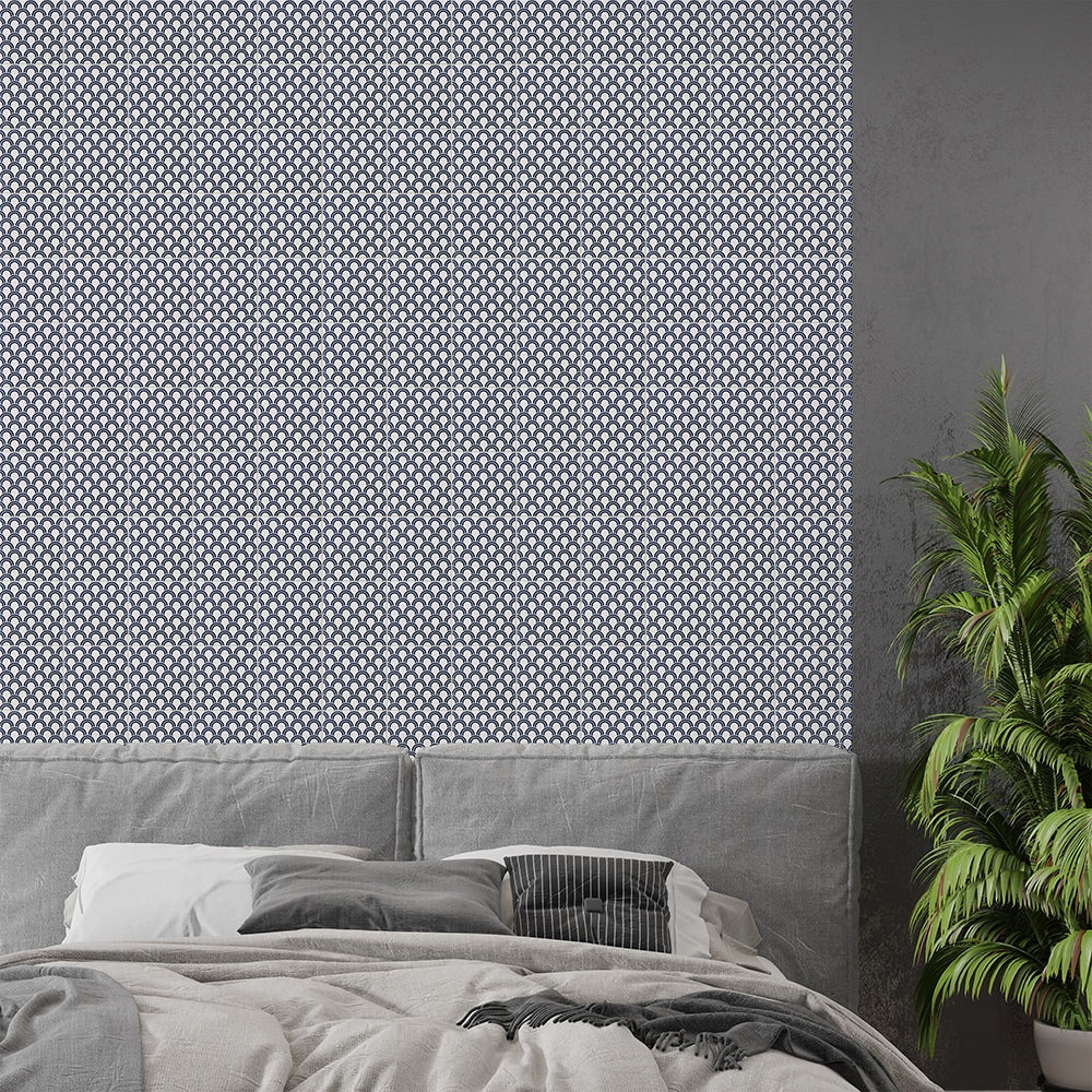 Seigaiha Matte Ceramic Tile 6×6 (TL80469)