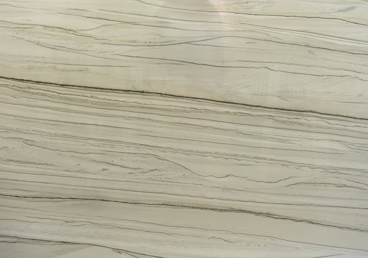 White Mustang Polished Quartzite Slab Random