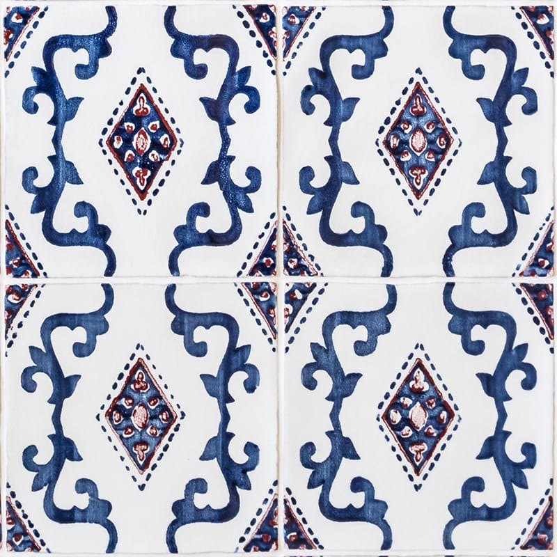 Marble Systems White satin ceramic tile pattern swatch — available at Surface Group