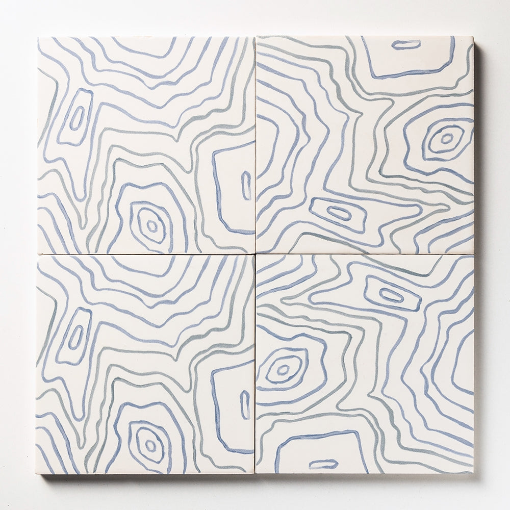 Marble Systems Zanzibar Ceramic White matte ceramic tile pattern swatch — available at Surface Group