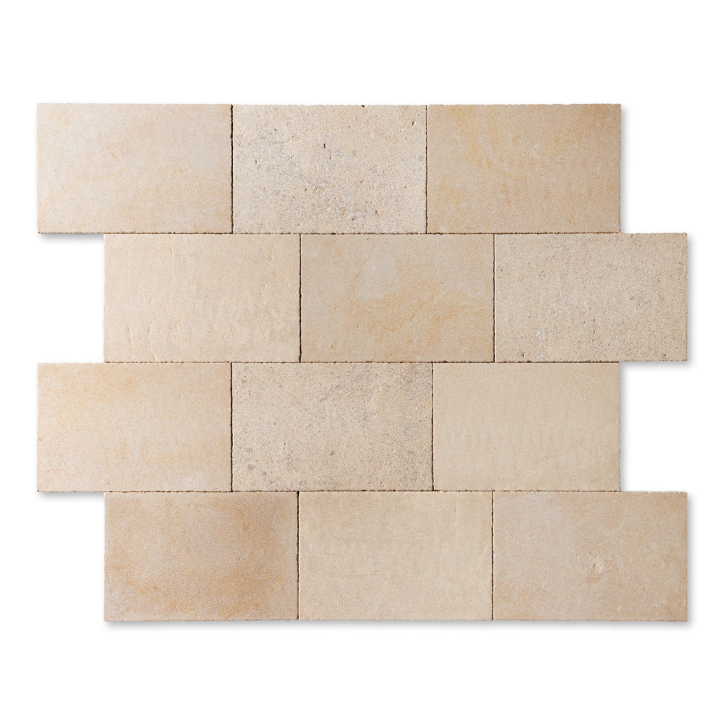 MONSANTO BLEND: Limestone Blend Limestone Field Tile (16"x24"x5/8" | distressed)