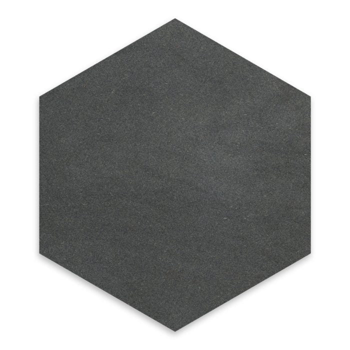 GREY BASALT: Hexagon Field Tile (10" | Honed)