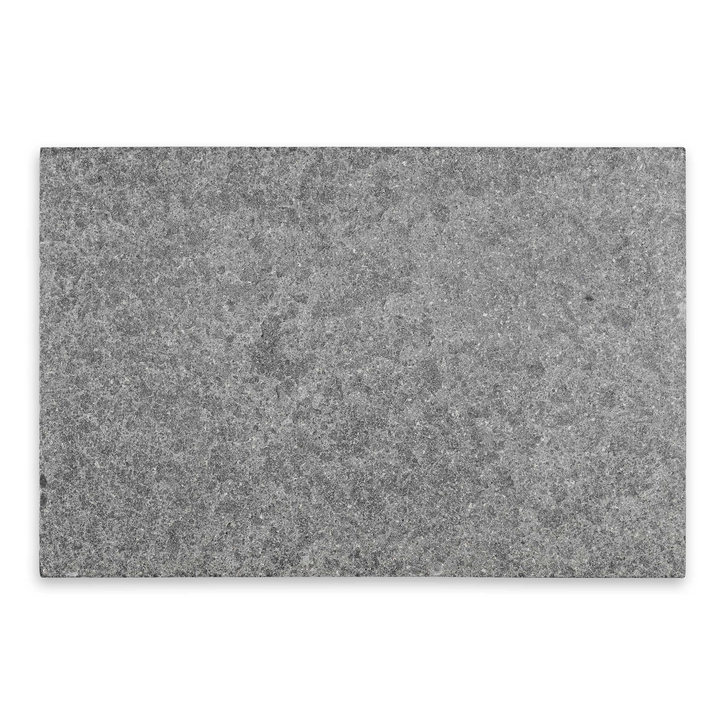 OLYMPUS BLACK: Basalt Rectangle Paving Tile (16"x24"x1 3/16" | Flamed, Tumbled)