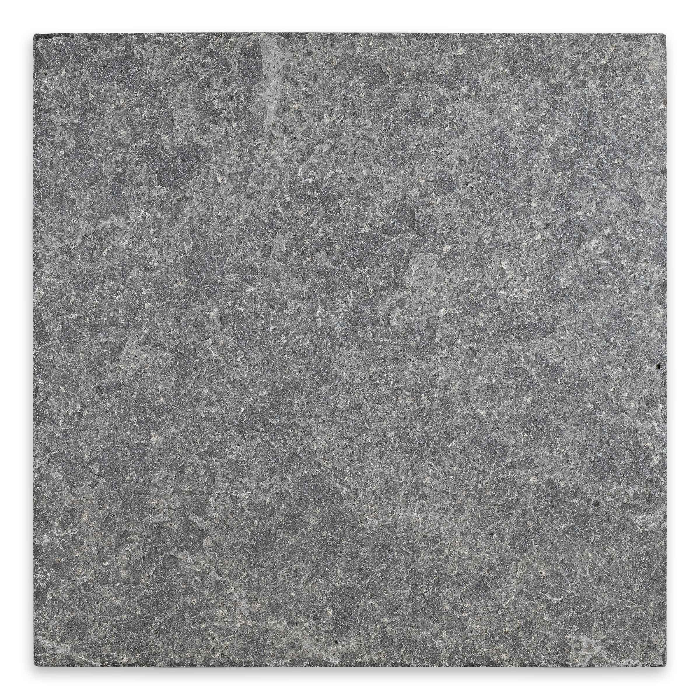 OLYMPUS BLACK: Basalt Square Paving Tile (24"x24"x1 3/16" | Flamed, Tumbled)