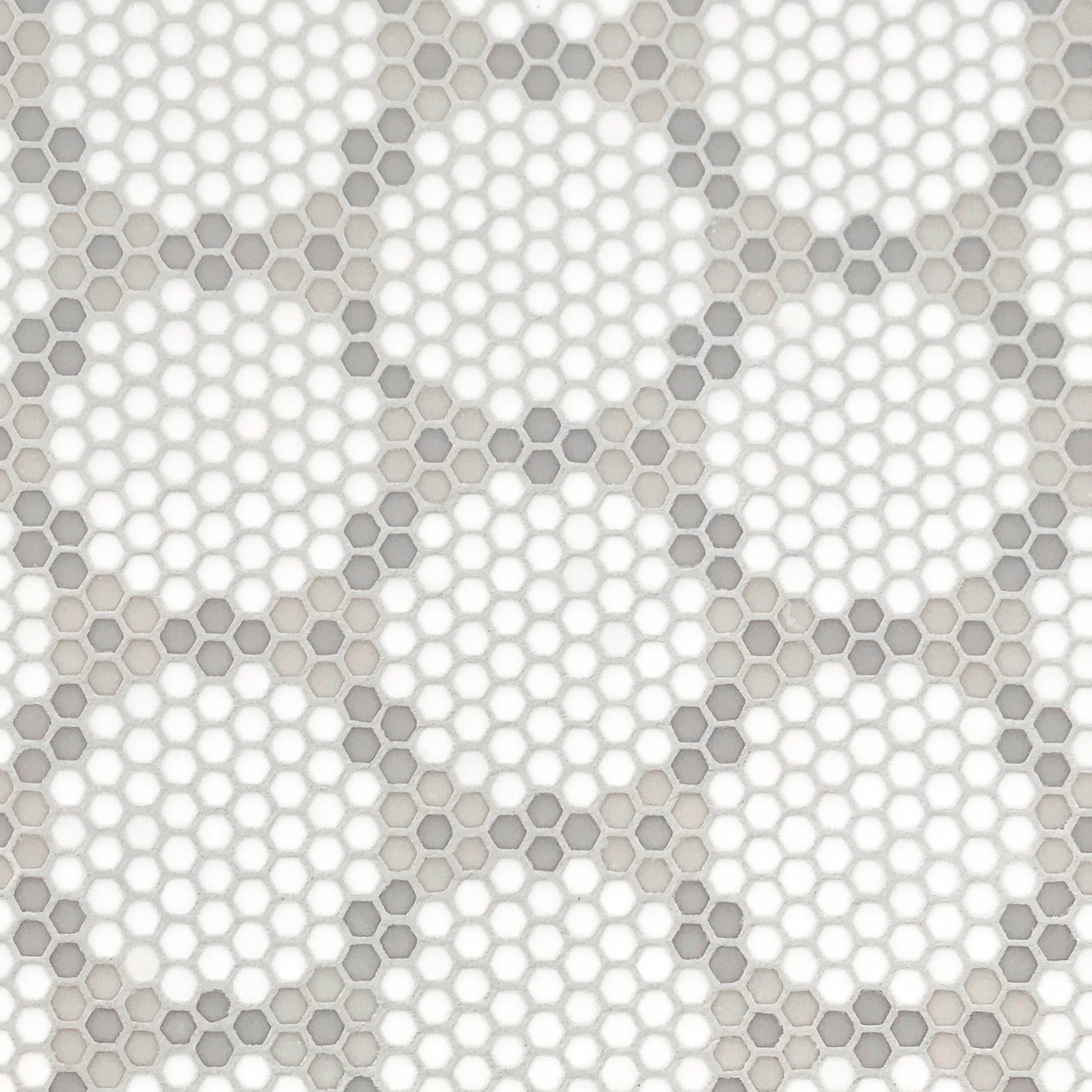 GEOMETRO: Bourges Country Hexagonal Recycled Glass Mosaic (11 13/16"x13 3/4"x3/8" | Matte)