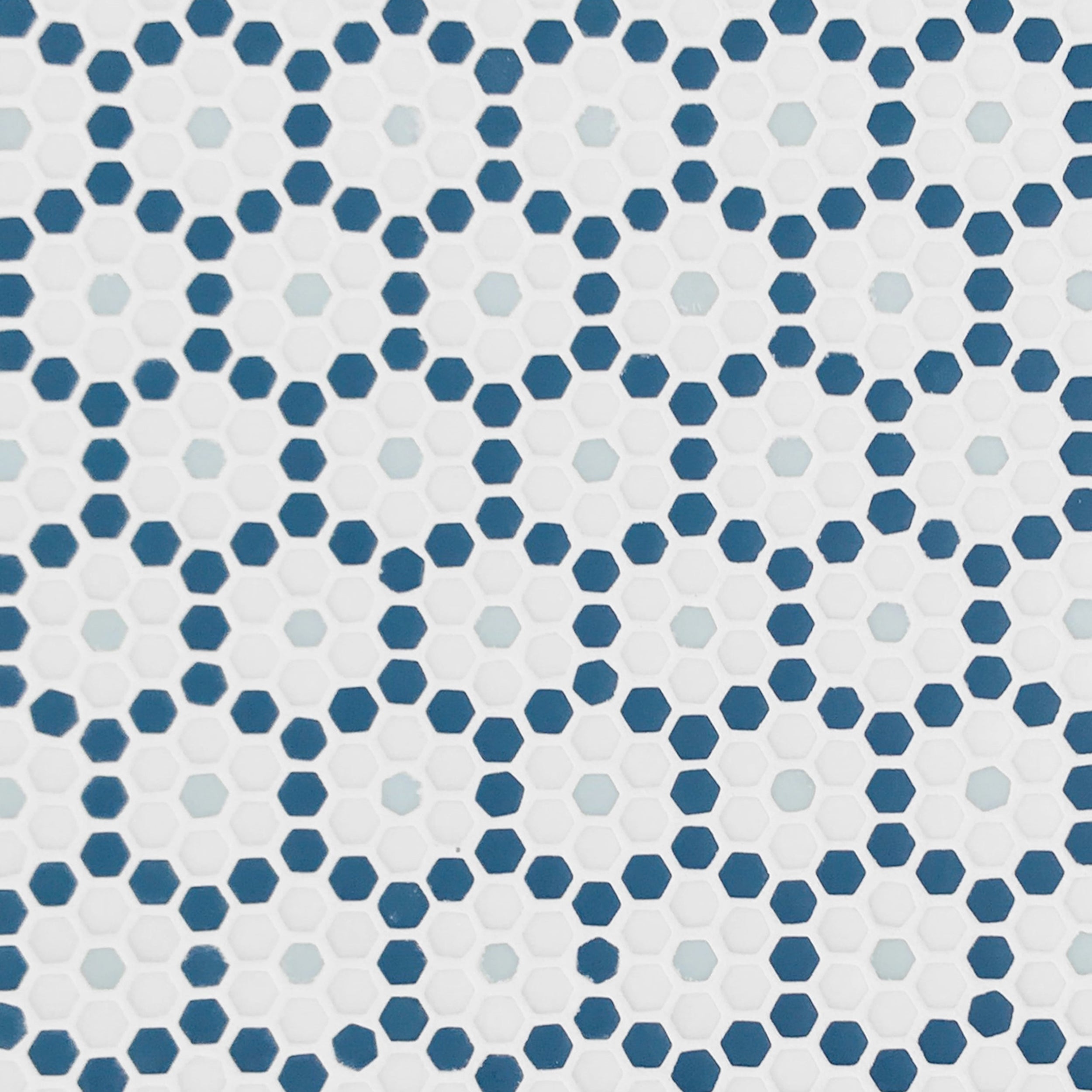 GEOMETRO: Dijon Coastal Hexagonal Recycled Glass Mosaic (12 3/16"x13 5/16"x3/8" | Matte)