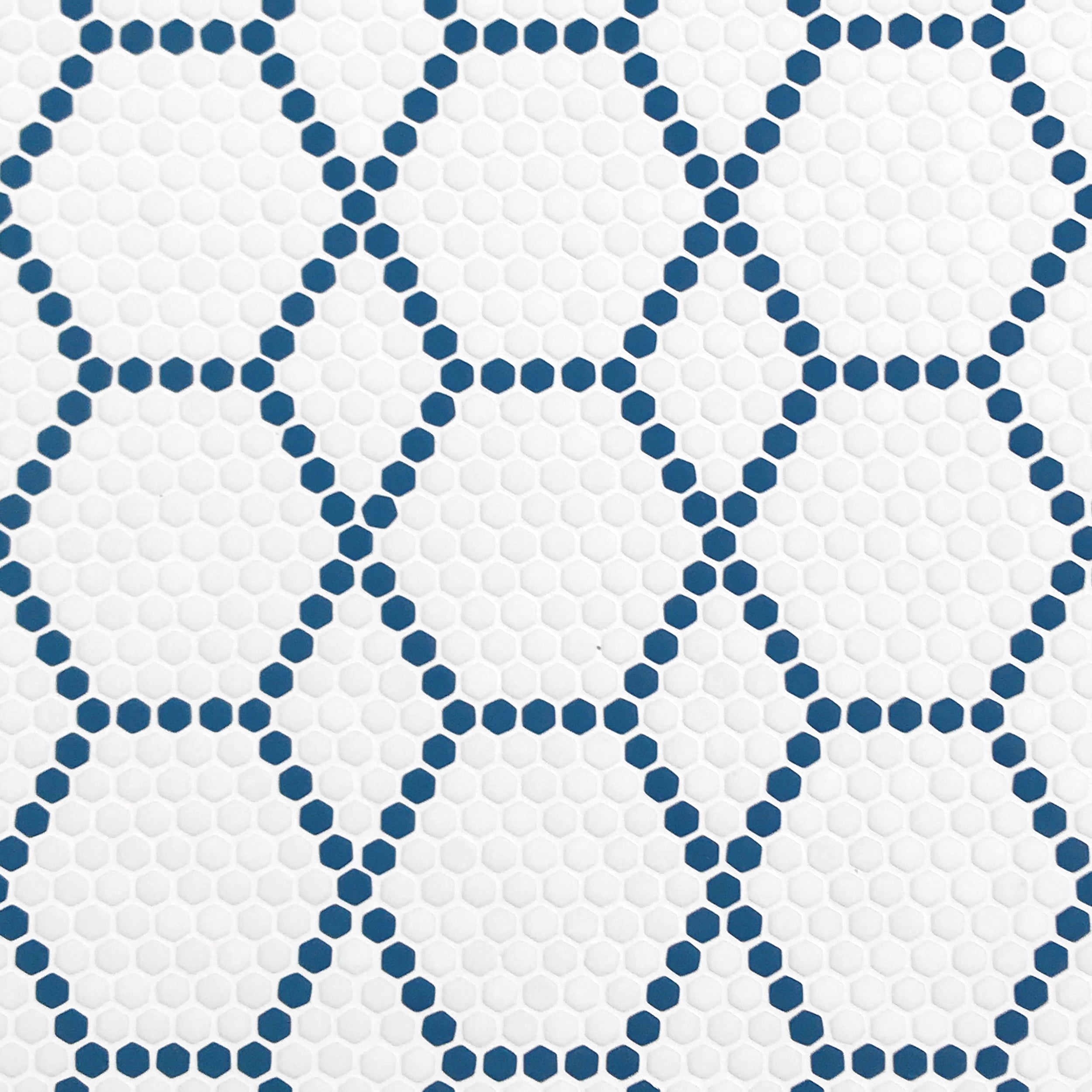 GEOMETRO: Tulle Coastal Hexagonal Recycled Glass Mosaic (11 7/16"x11 13/16"x3/8" | Matte)