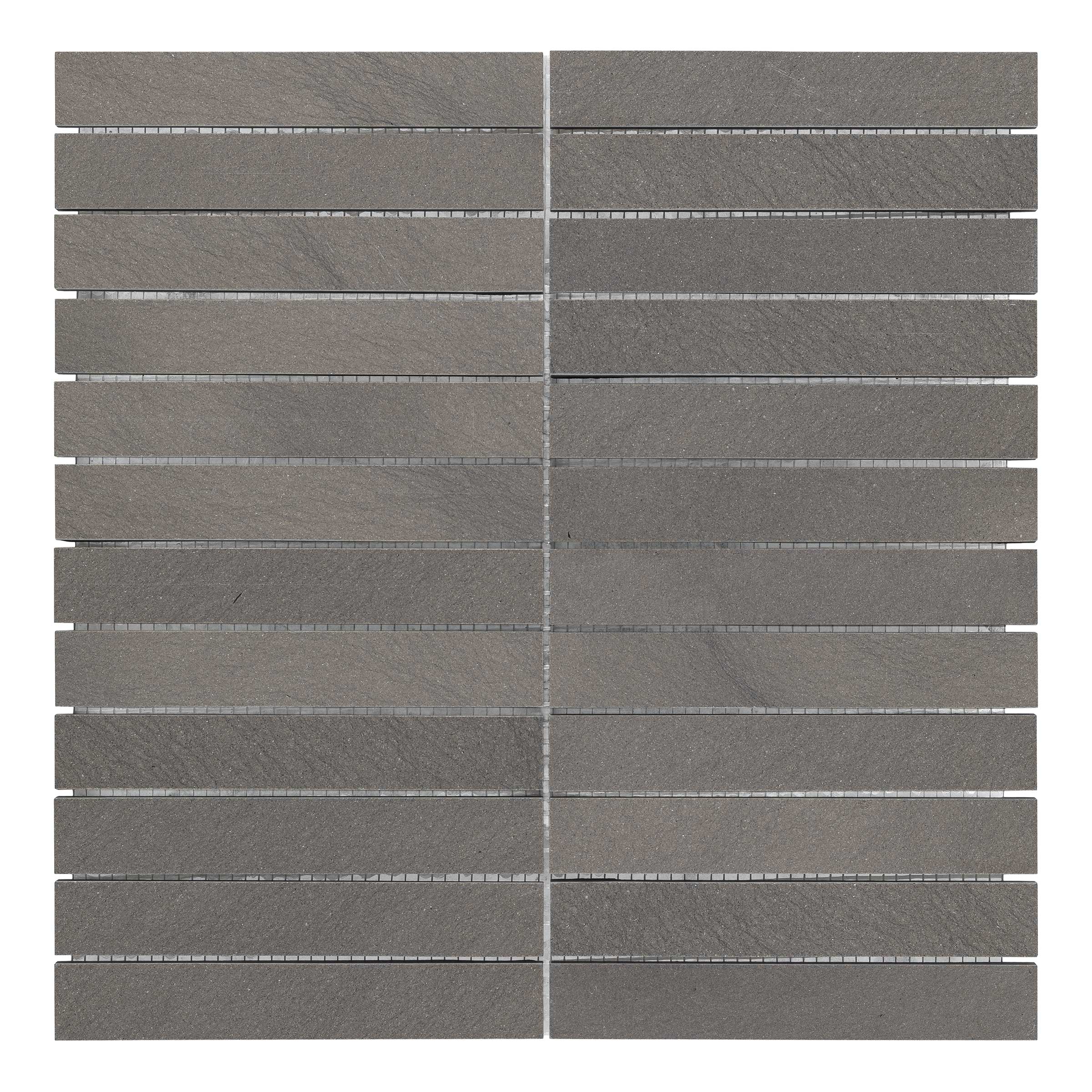 CHELSEA GREY: Limestone 1"x6" Straight Stack Mosaic (12"x12"x3/8" | Honed)