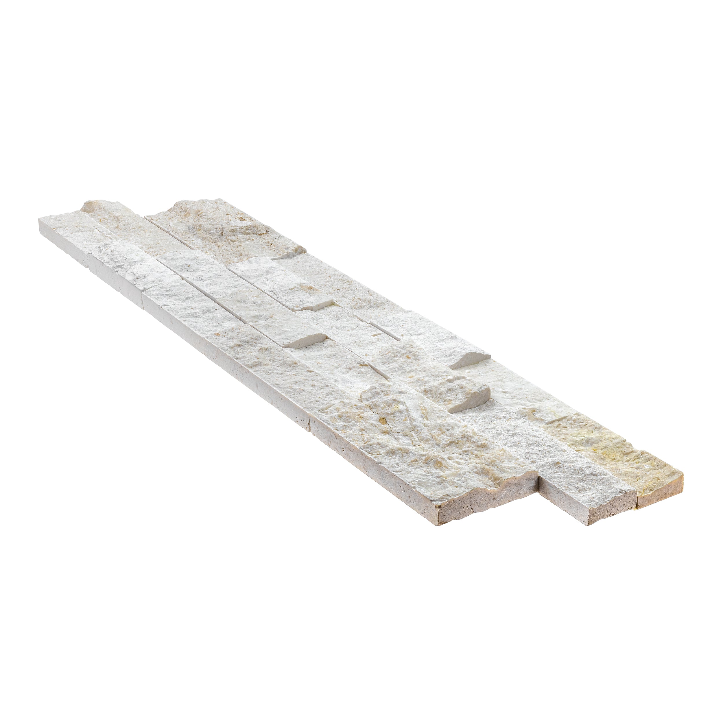 LYMRA: Limestone Ledger Stone Flat Wall Panel (6"x24"x1/2"-1 1/4" | Rockface)