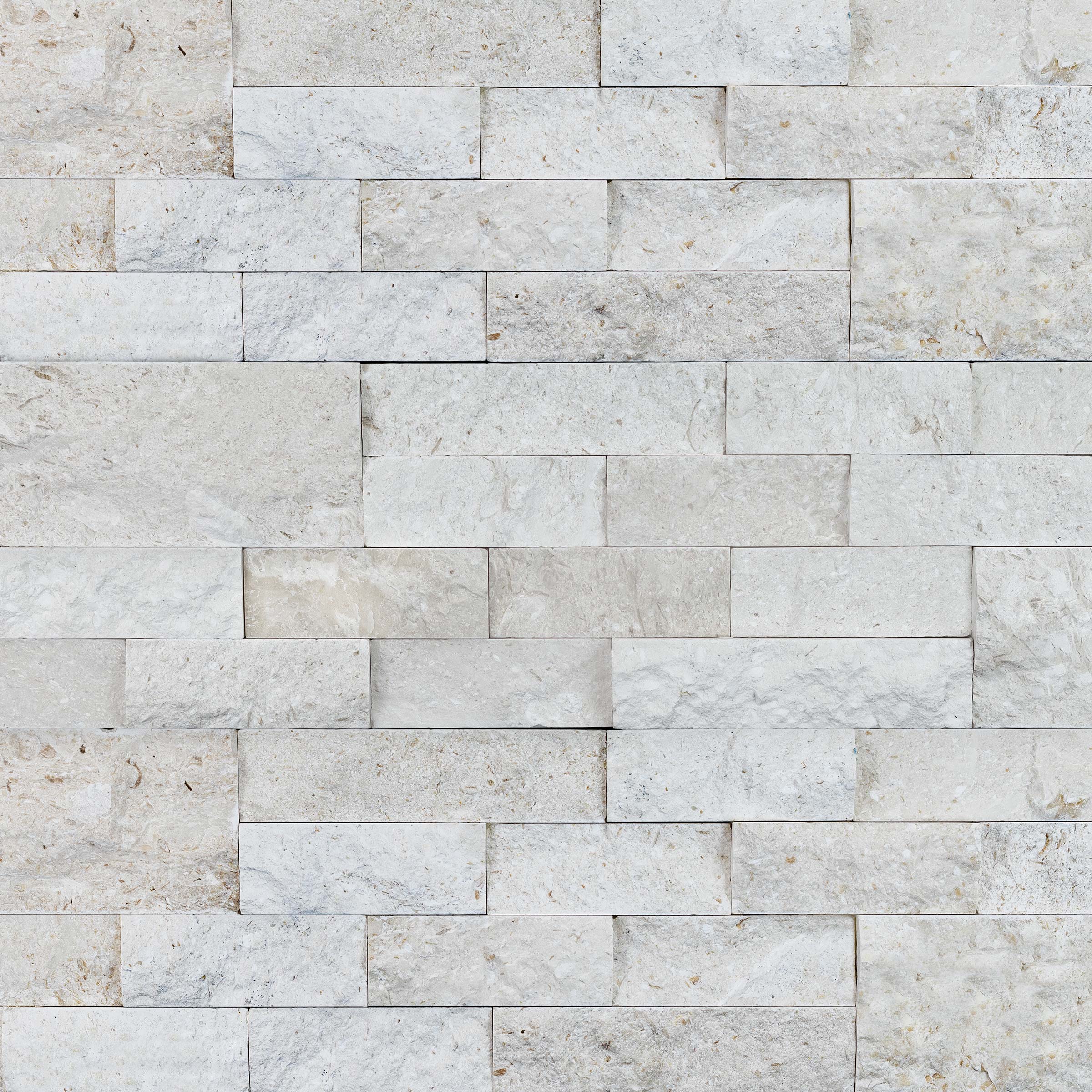 LYMRA: Limestone Ledger Stone Flat Wall Panel (6"x24"x1/2"-1 1/4" | Rockface)