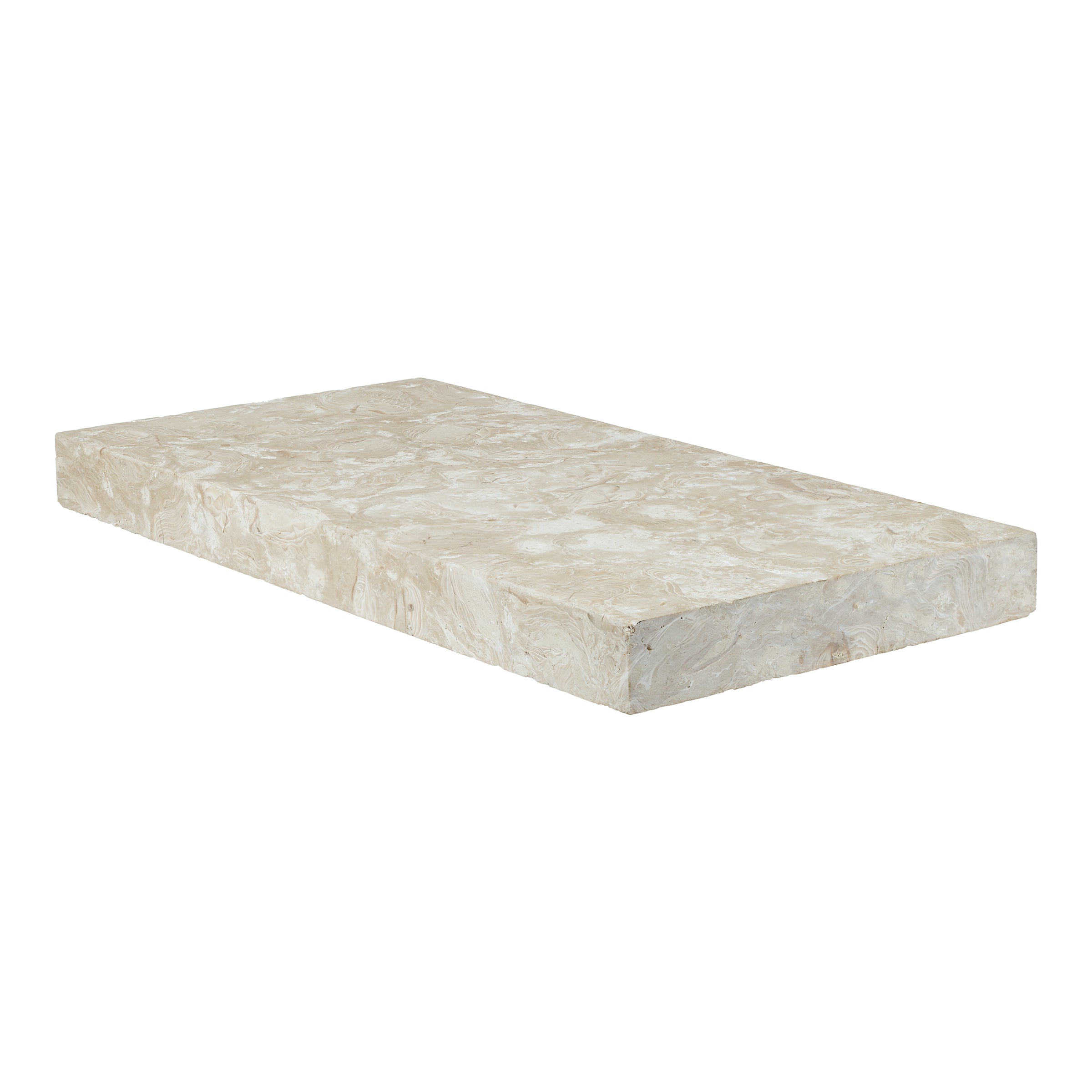 OCEAN REEF SHELLSTONE: Limestone Single Straight 24 Pool Coping Paving Accessory (12"x24"x2" | Brushed)