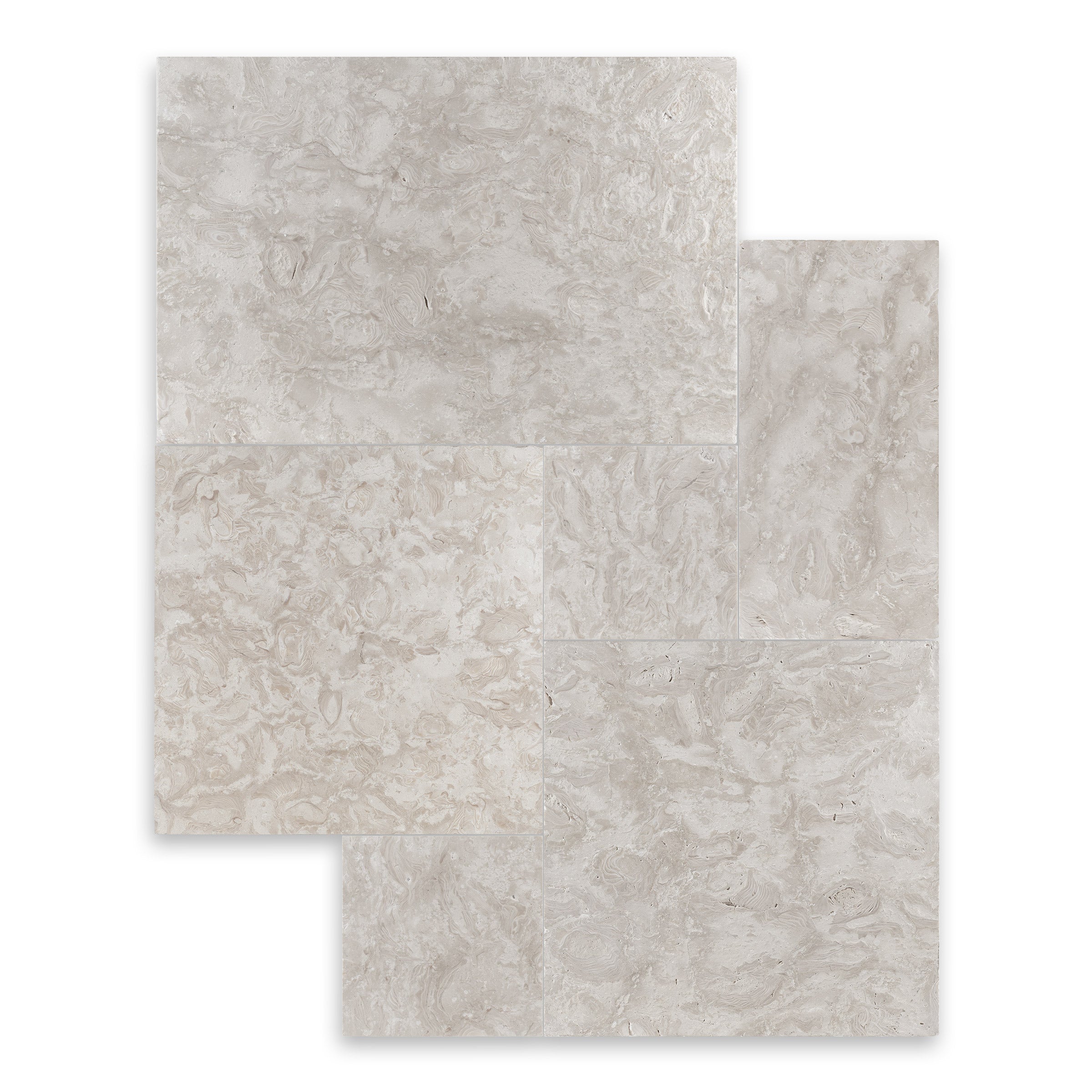 OCEAN REEF SHELLSTONE: Limestone Versailles Paving Tile Pattern (8 SQFT | Brushed)