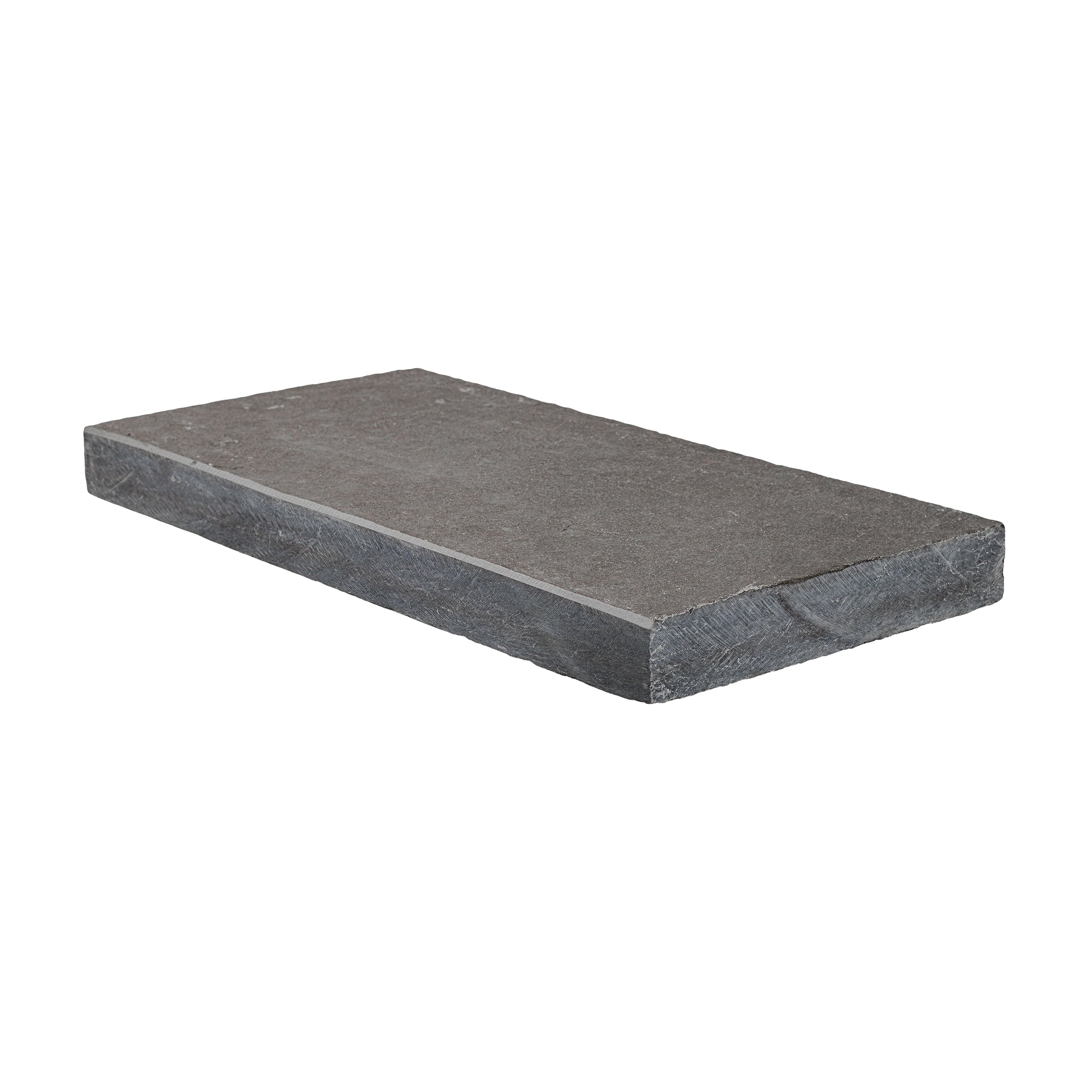 PURBECK GREY: Limestone Single Modern 24 Pool Coping Paving Accessory (12"x24"x2" | Distressed)