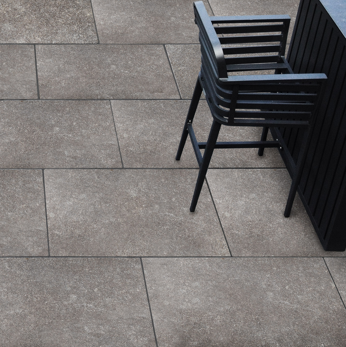 PURBECK GREY: Limestone Rectangle Paving Tile (16"x24"x1 3/16" | Distressed)