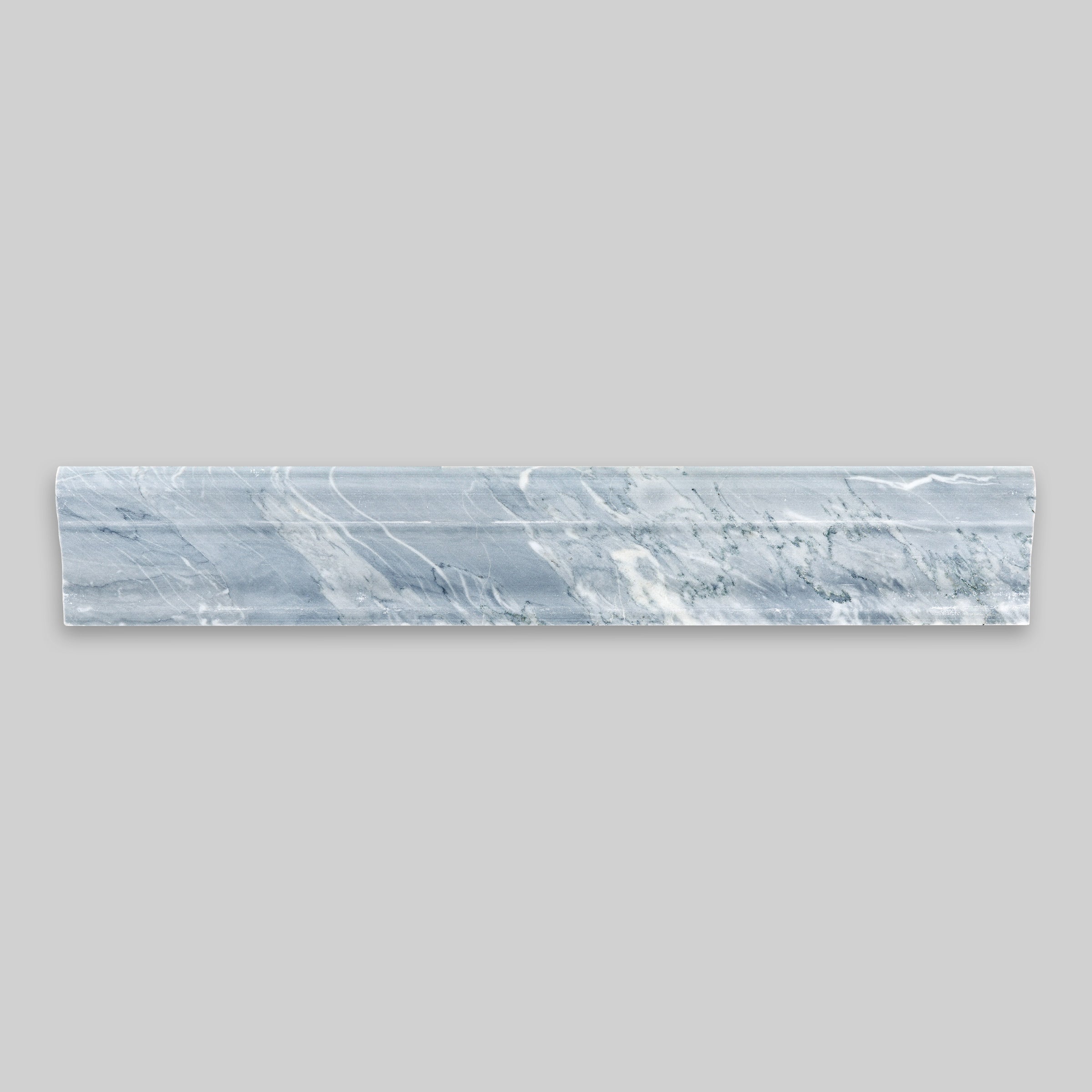 BARDIGLIO VEINCUT: Marble F5 Chairrail Tile Accessory (2"x12"x1" | Polished)