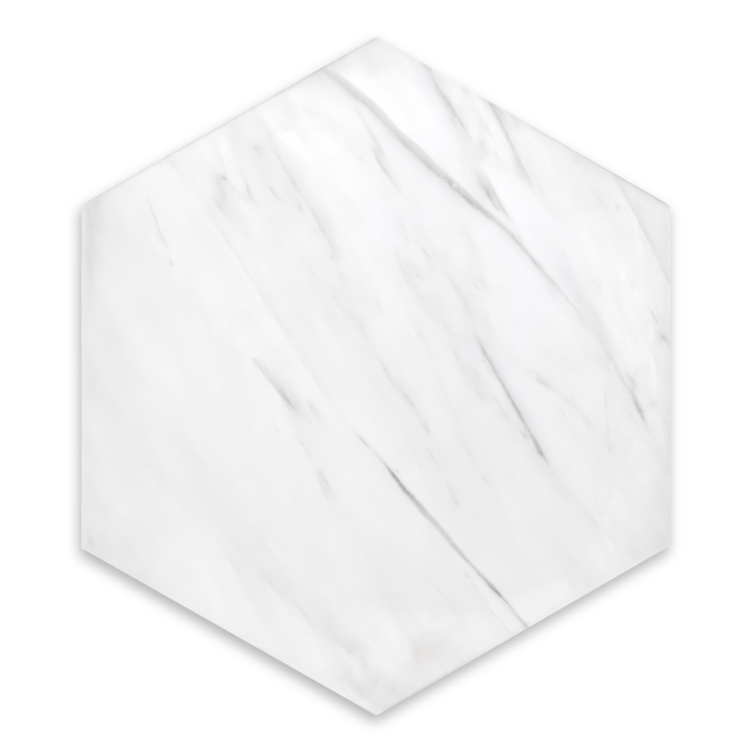 BIANCO: Dolomite Hexagon Field Tile (10" | Honed)