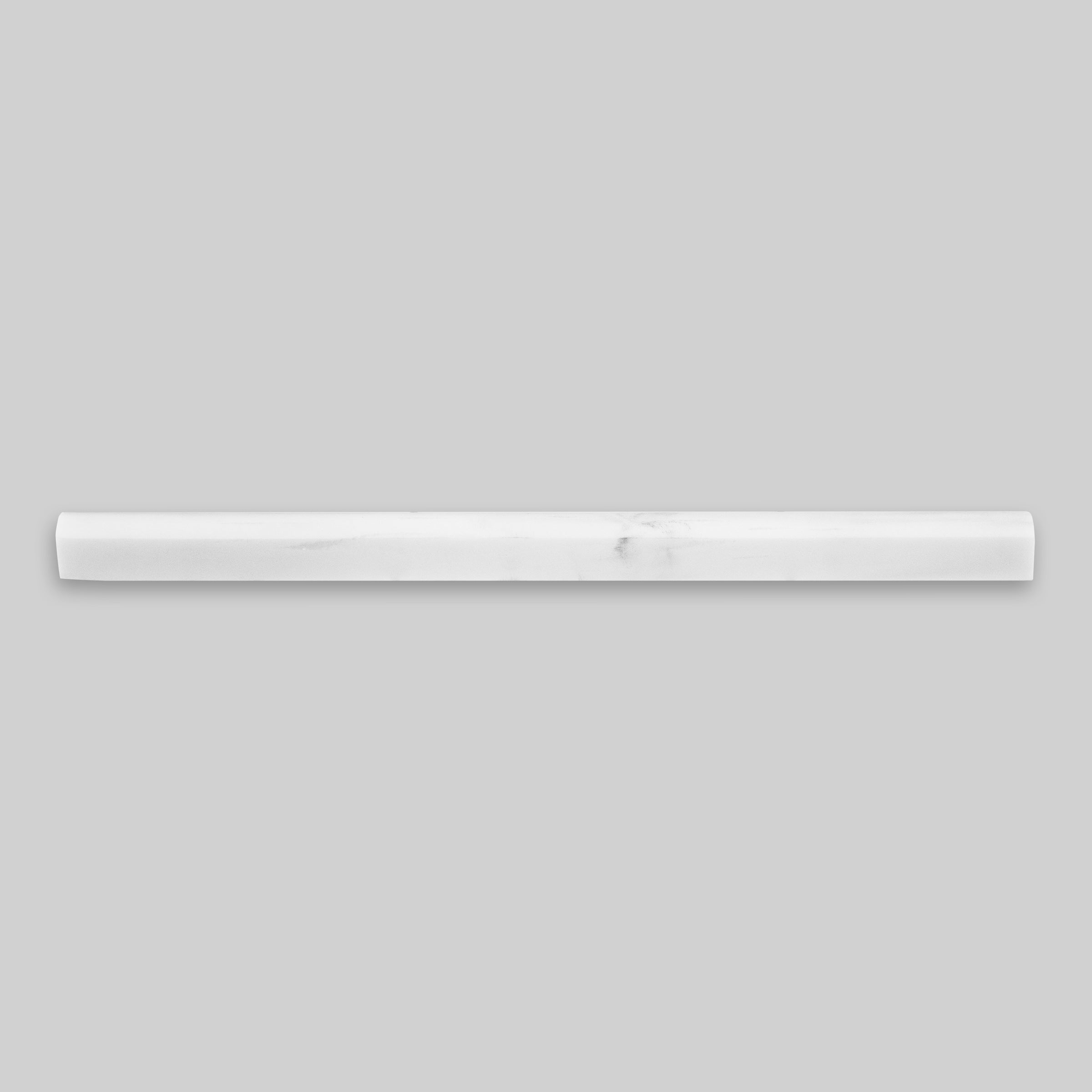 BIANCO: Dolomite Standard Pensil Liner Tile Accessory (3/4"x12"x3/4" | Honed)