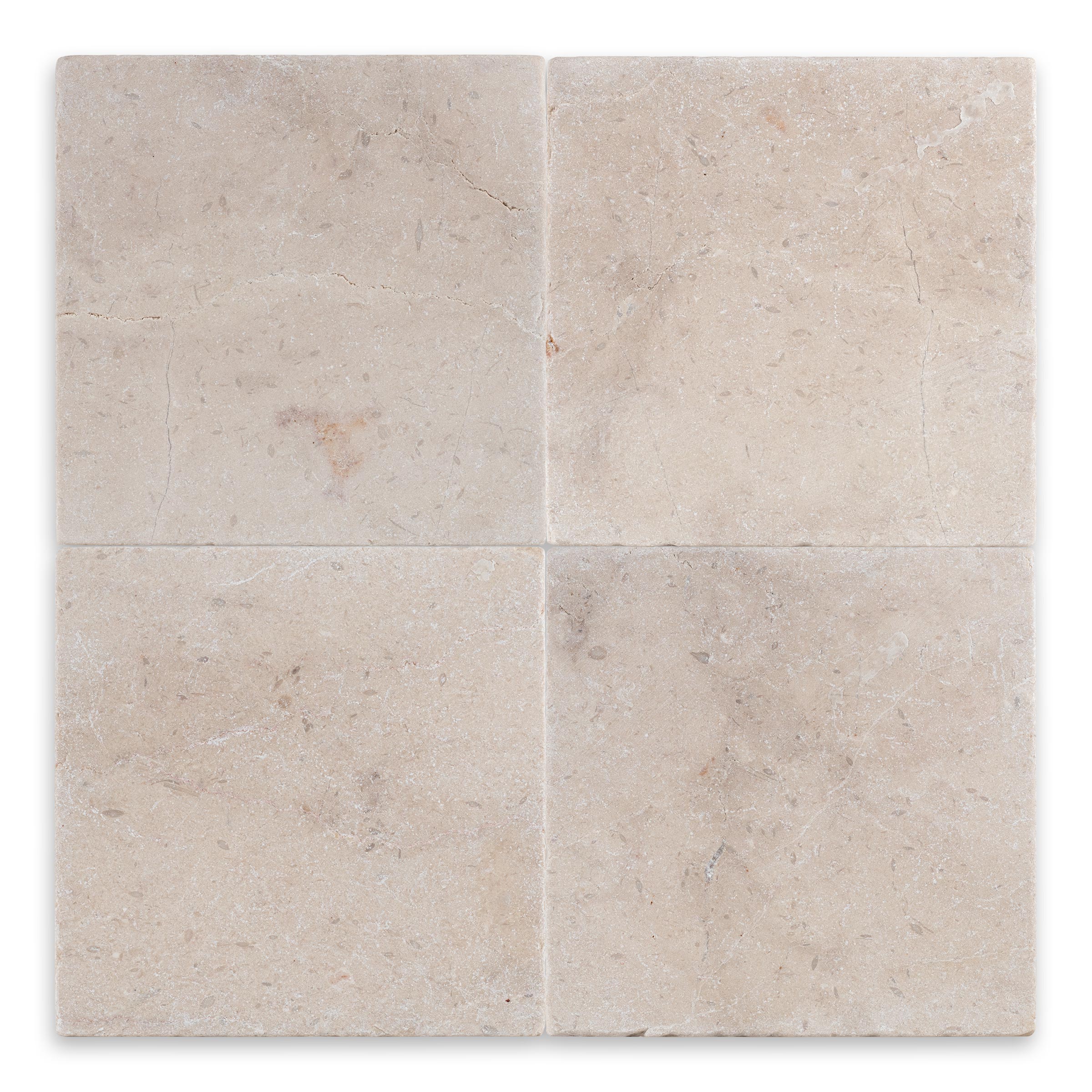 BOTTICINO: Marble Square Field Tile (6"x6"x3/8" | Tumbled)