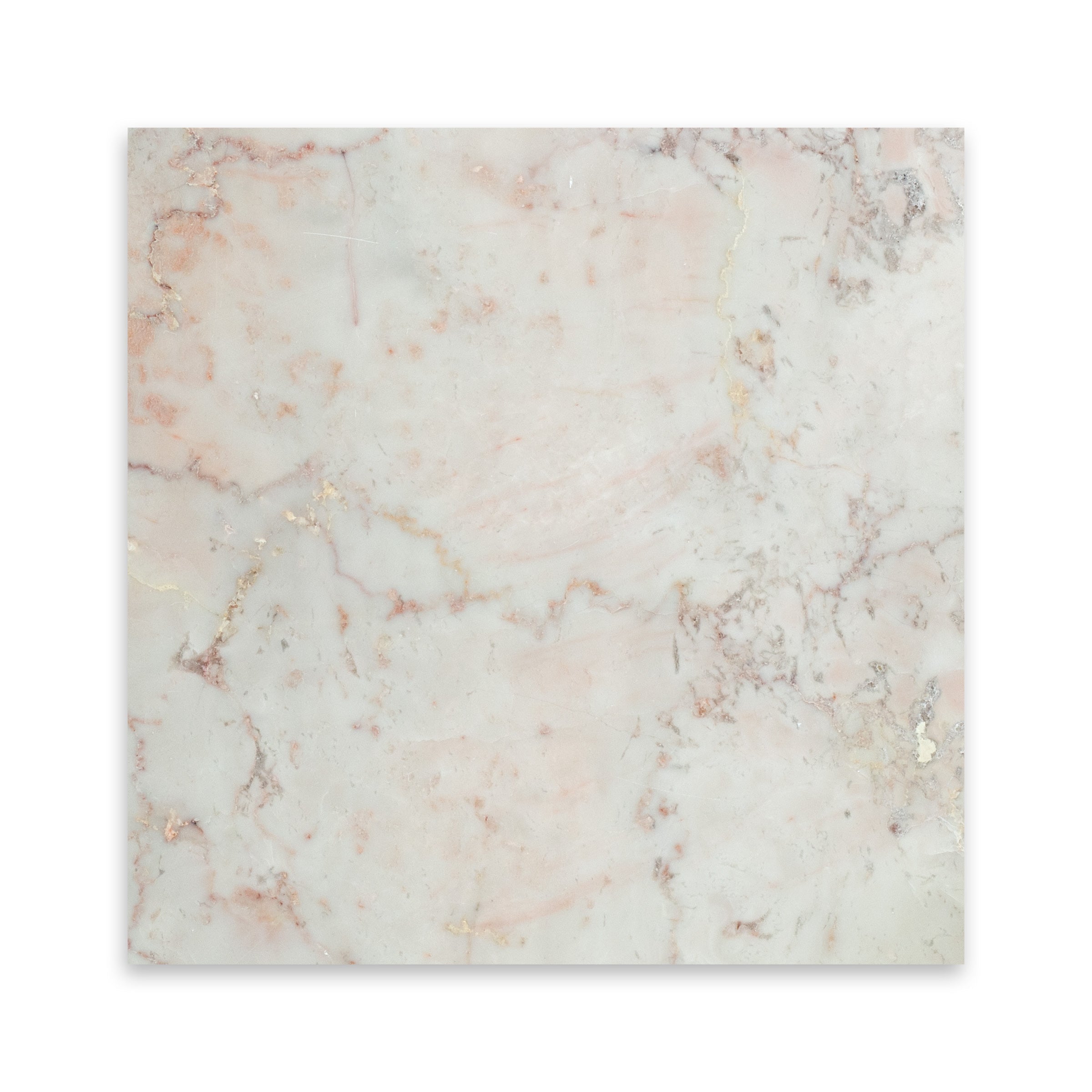 CHERRY BLOSSOM: Marble Square Field Tile (18"x18"x1/2" | Polished)