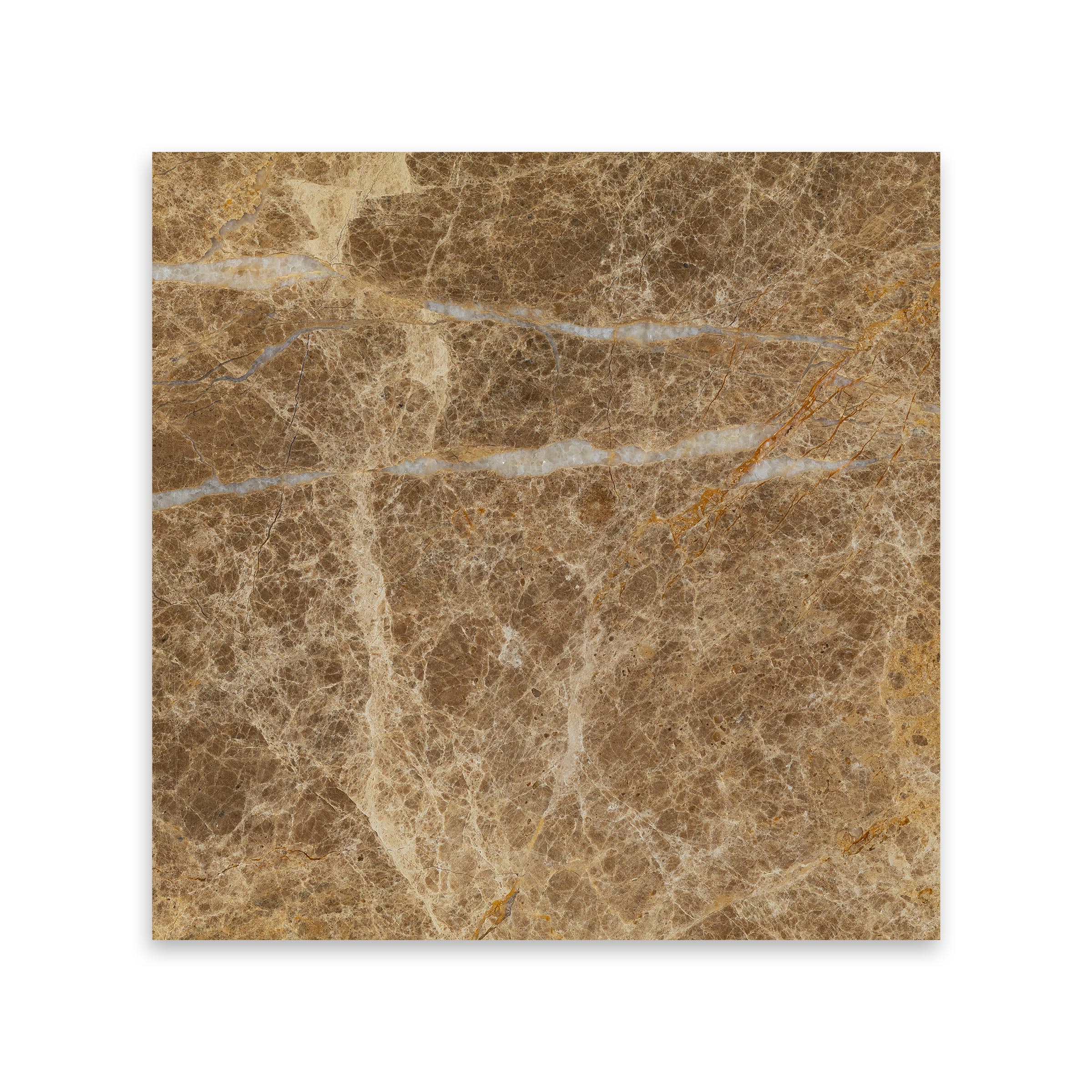 EMPERADOR LIGHT: Marble Square Field Tile (12"x12"x3/8" | Polished)