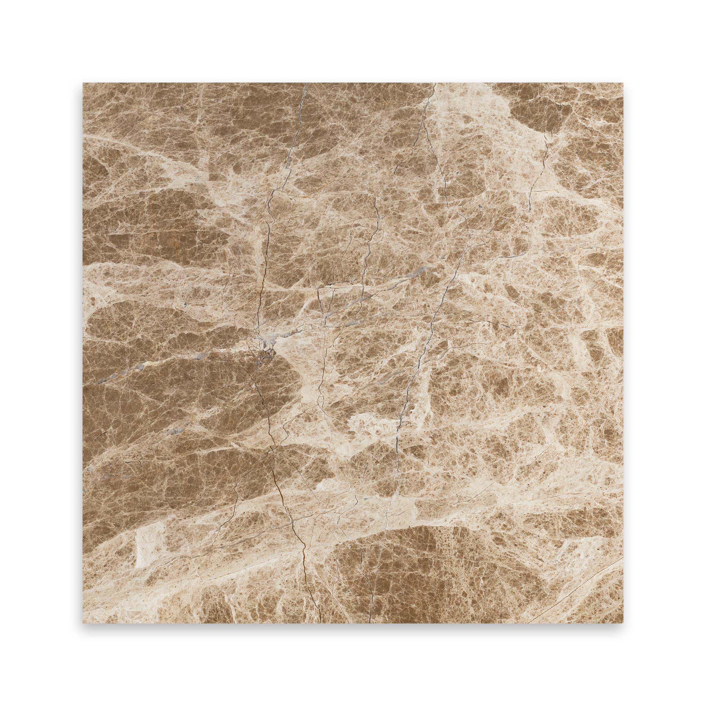 EMPERADOR LIGHT: Marble Square Field Tile (18"x18"x1/2" | Polished)