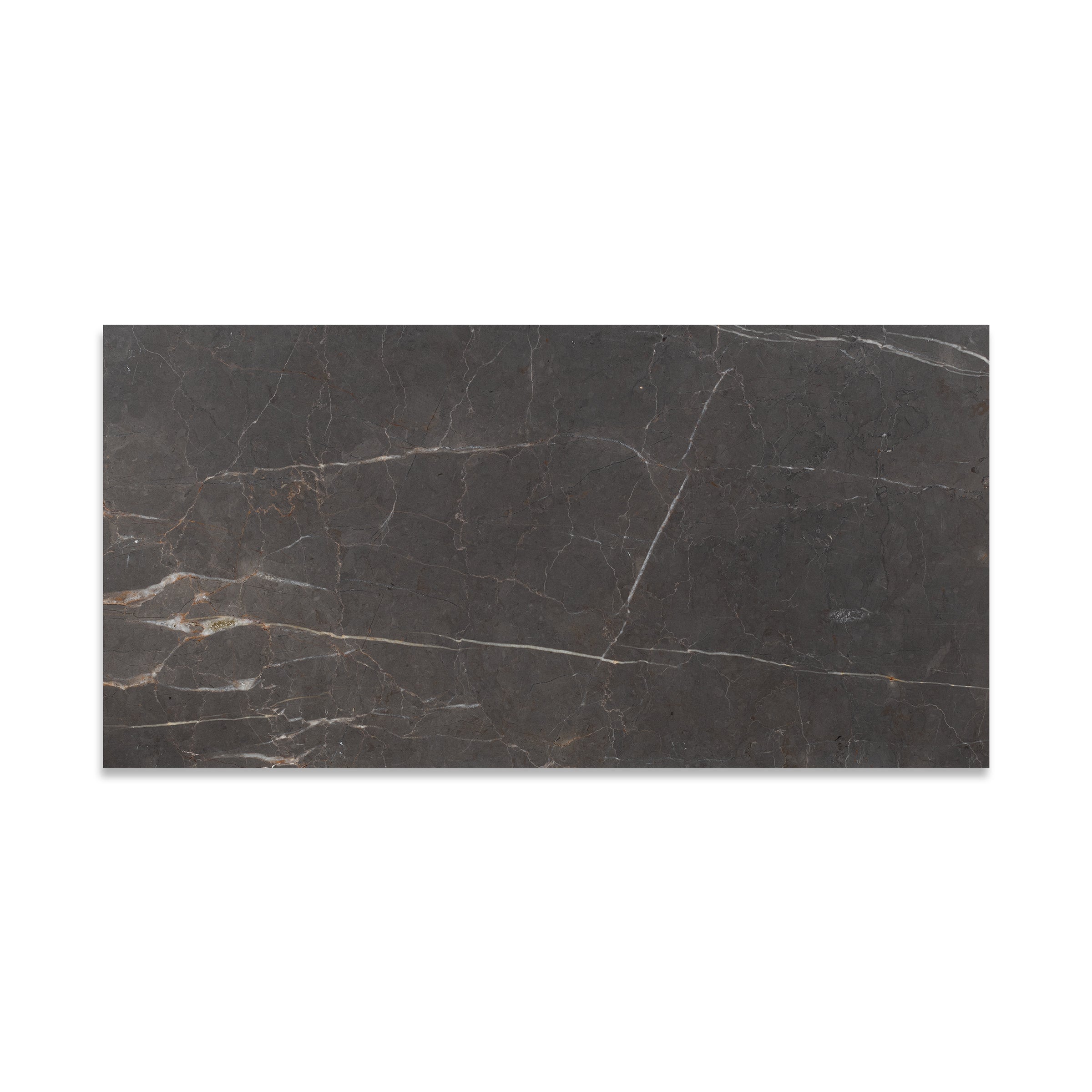 GRAPHITE: Marble Rectangle Field Tile (12"x24"x3/8" | Honed)