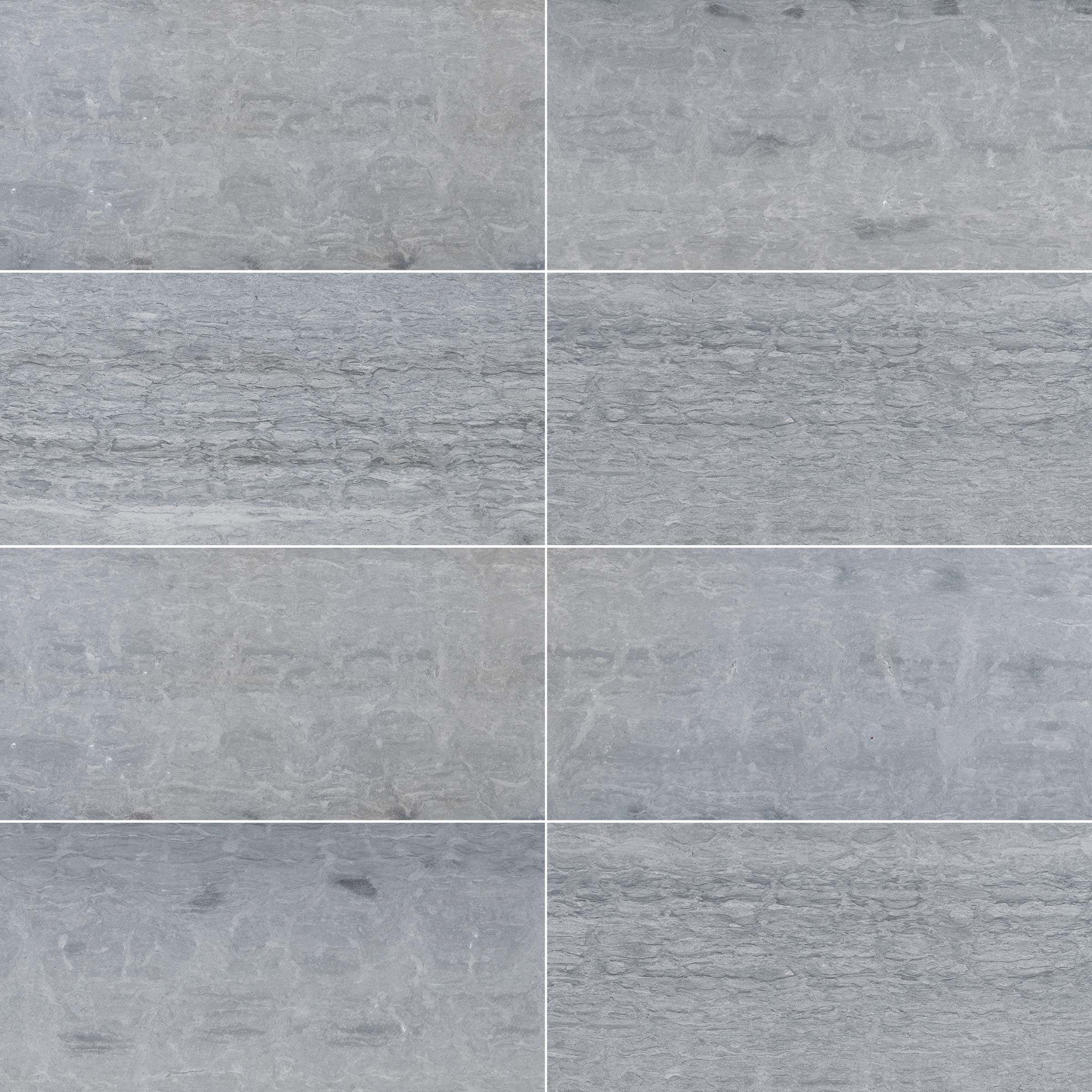 HAISA BLUE: Marble Rectangle Field Tile (12"x24"x3/8" | Honed)