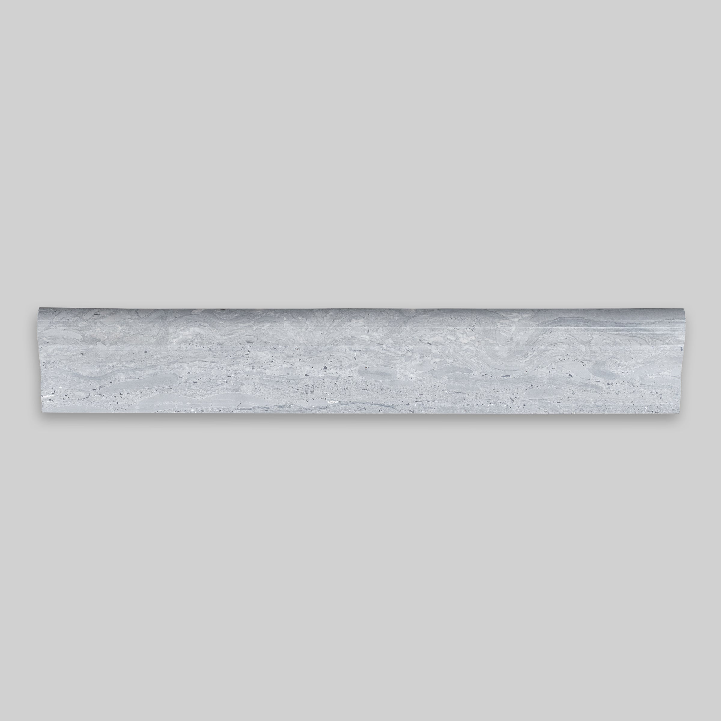 HAISA BLUE: Marble F5 Chairrail Tile Accessory (2"x12"x1" | Honed)