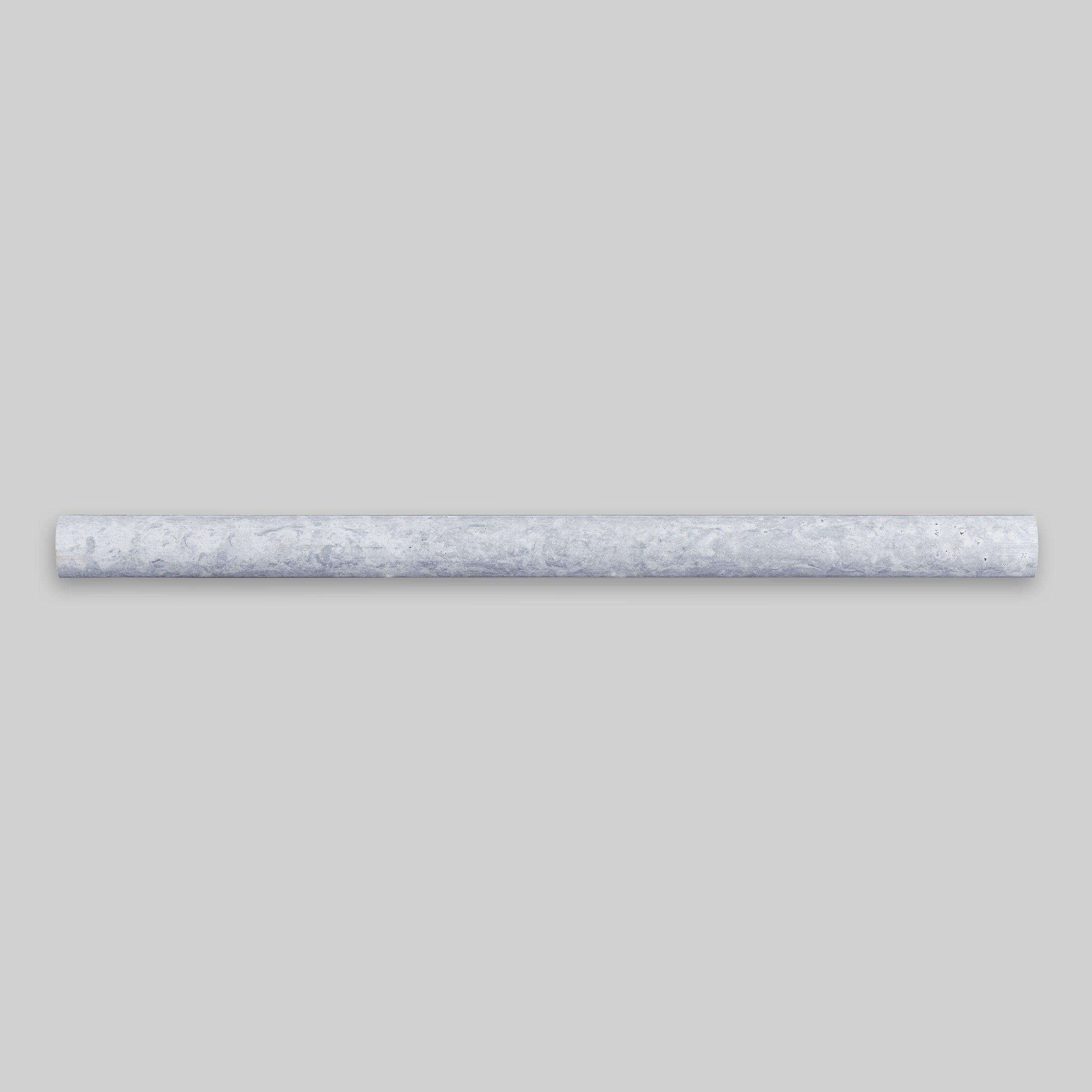 HAISA BLUE: Marble Standard Pensil Liner Tile Accessory (3/4"x12"x3/4" | Honed)