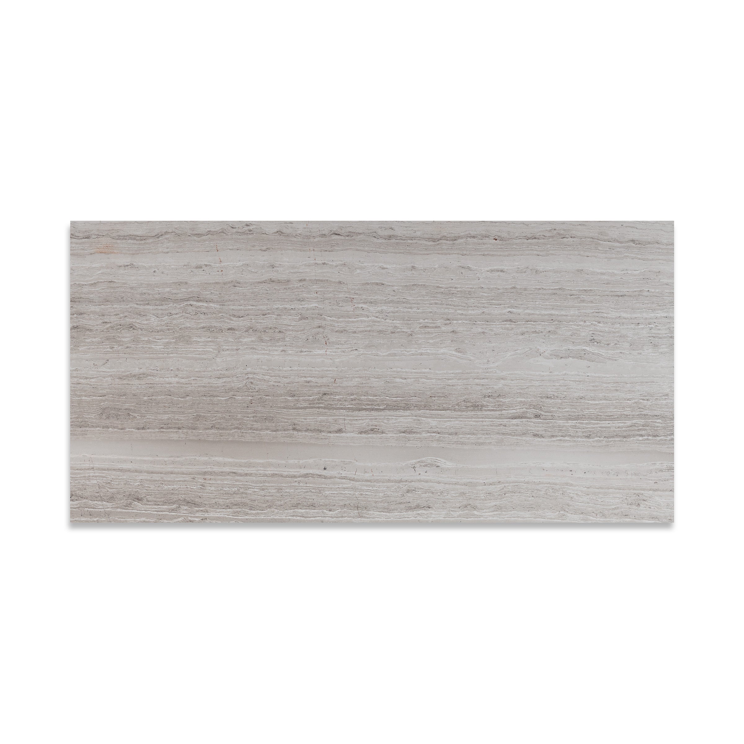 HAISA LIGHT: Marble Rectangle Field Tile (12"x24"x3/8" | Honed)