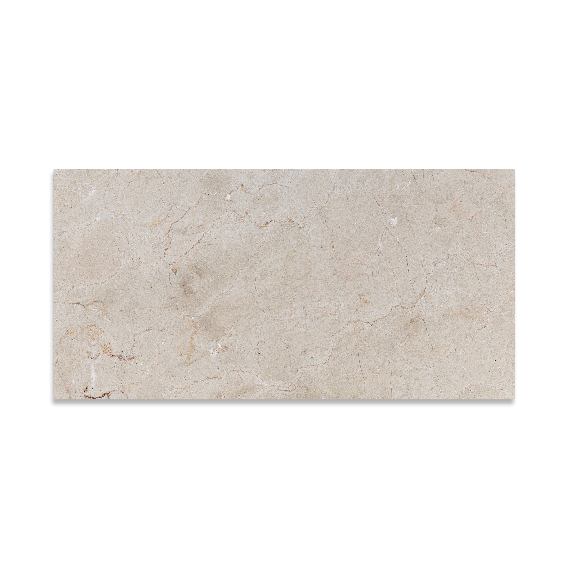 CREMA MARFIL CLASSIC: Marble Rectangle Field Tile (12"x24"x3/8" | Honed)