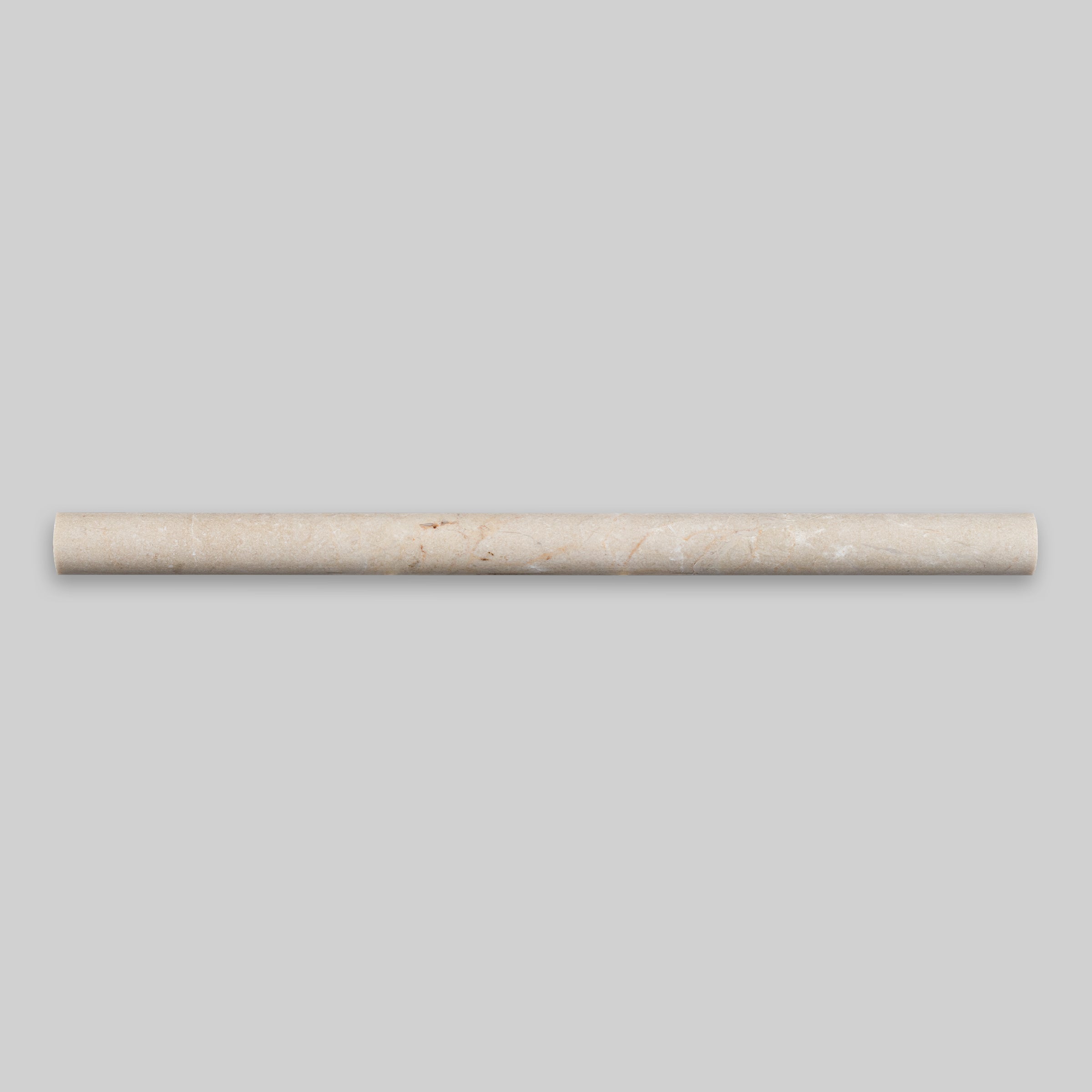 CREMA MARFIL: Marble Standard Pensil Liner Tile Accessory (3/4"x12"x3/4" | Honed)