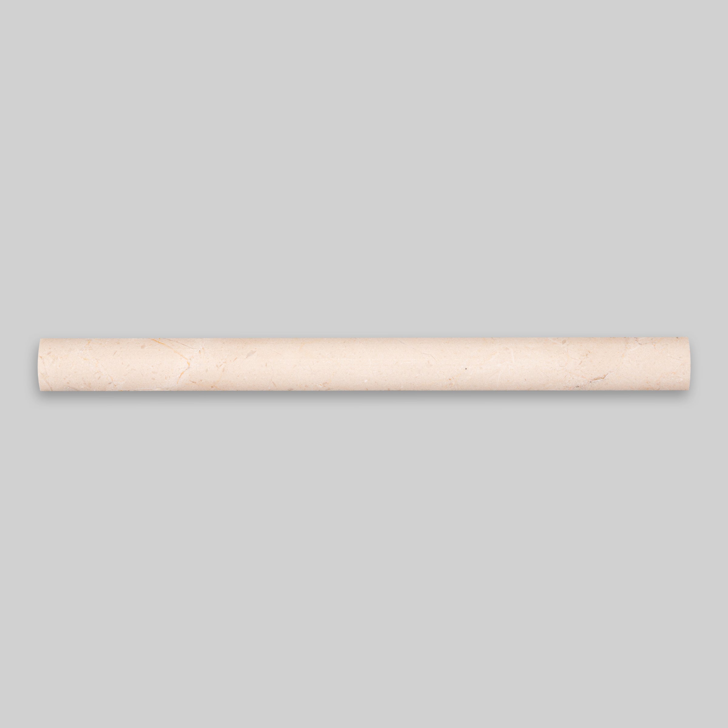 CREMA MARFIL: Marble Standard Quarter Round Tile Accessory (1"x12"x1/2" | Polished)