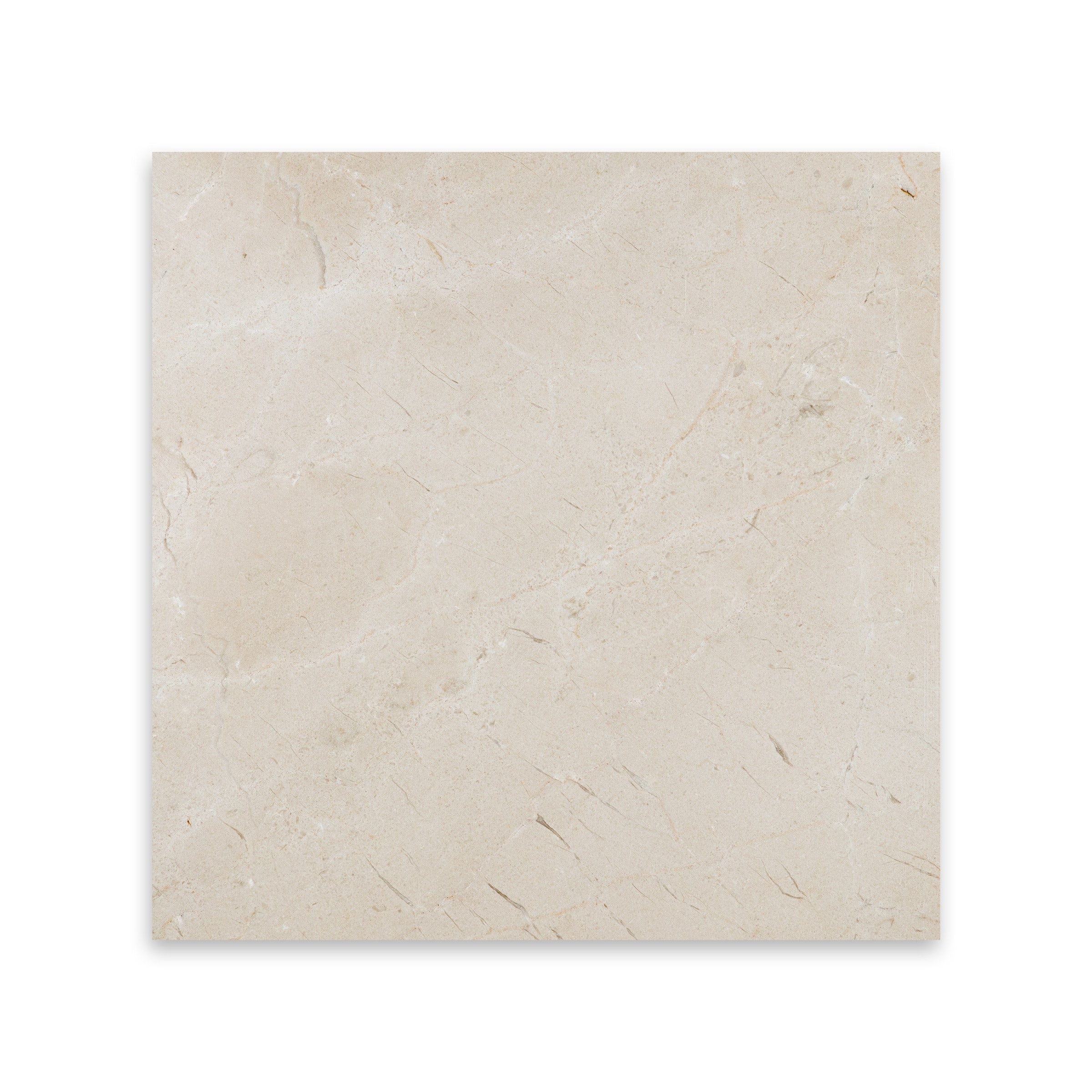 CREMA MARFIL SELECT: Marble Square Field Tile (12"x12"x3/8" | Honed)