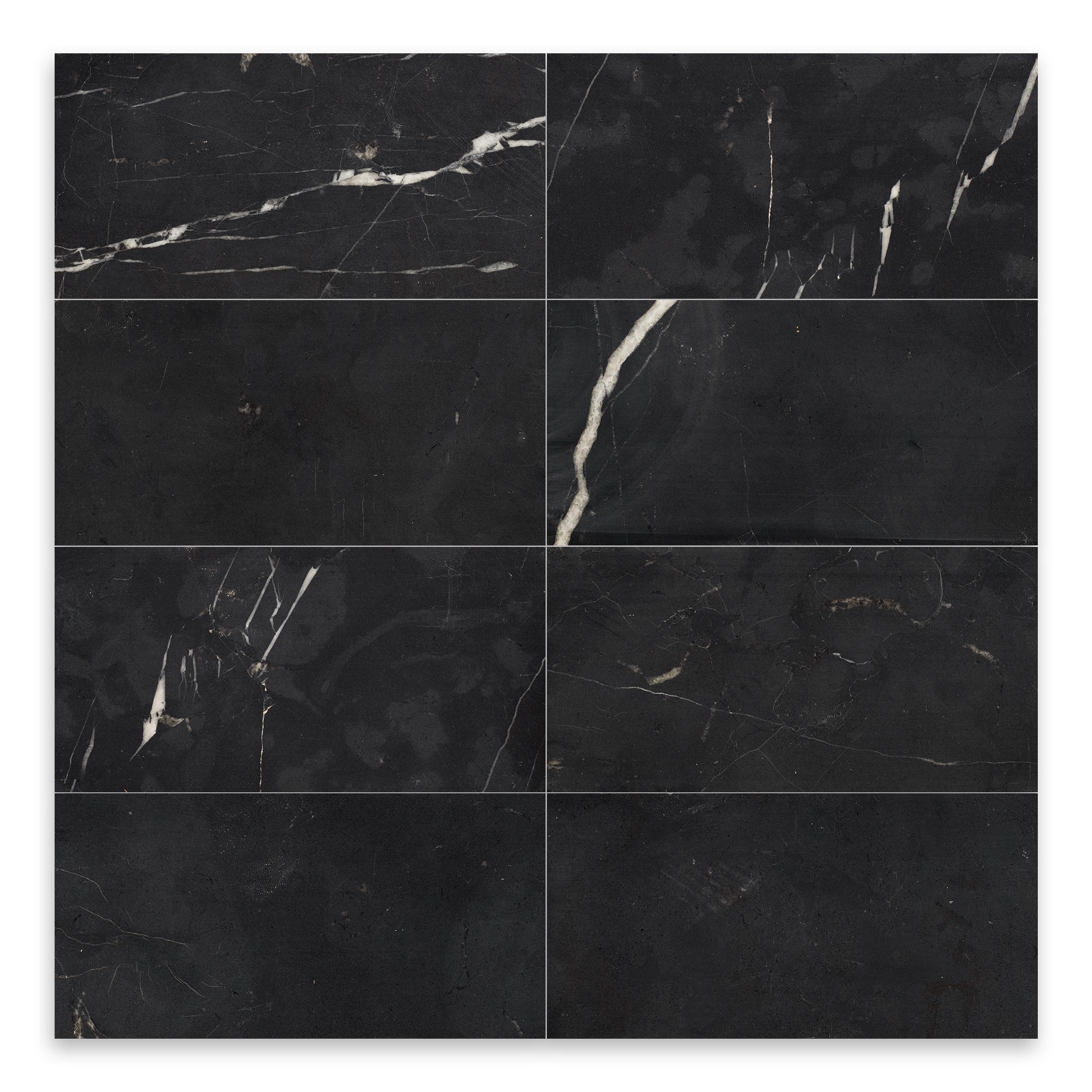 CHINA BLACK: Marble Rectangle Field Tile (3"x6"x3/8" | Honed)