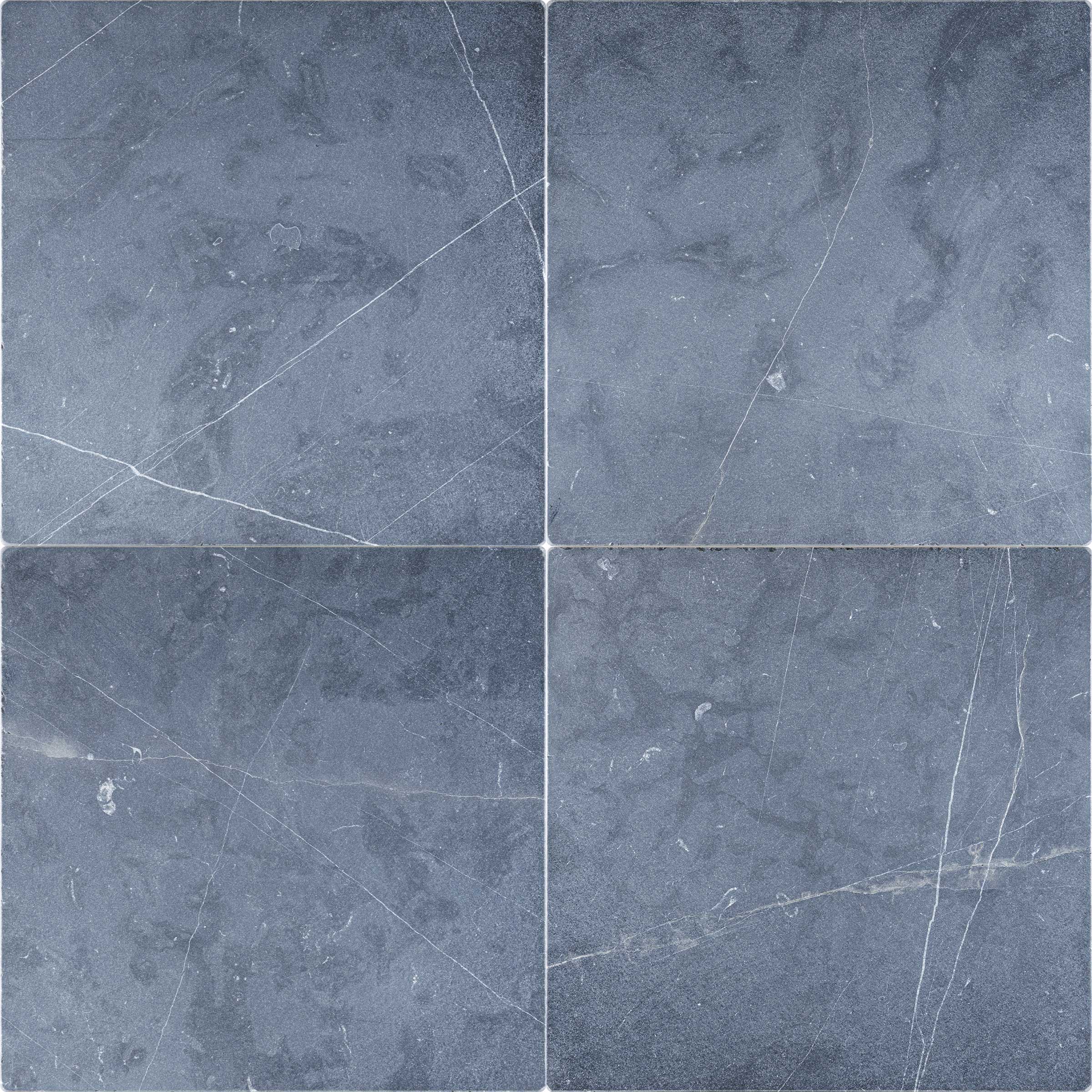 NERO MARQUINA: Marble Square Field Tile (18"x18"x1/2" | Tumbled)