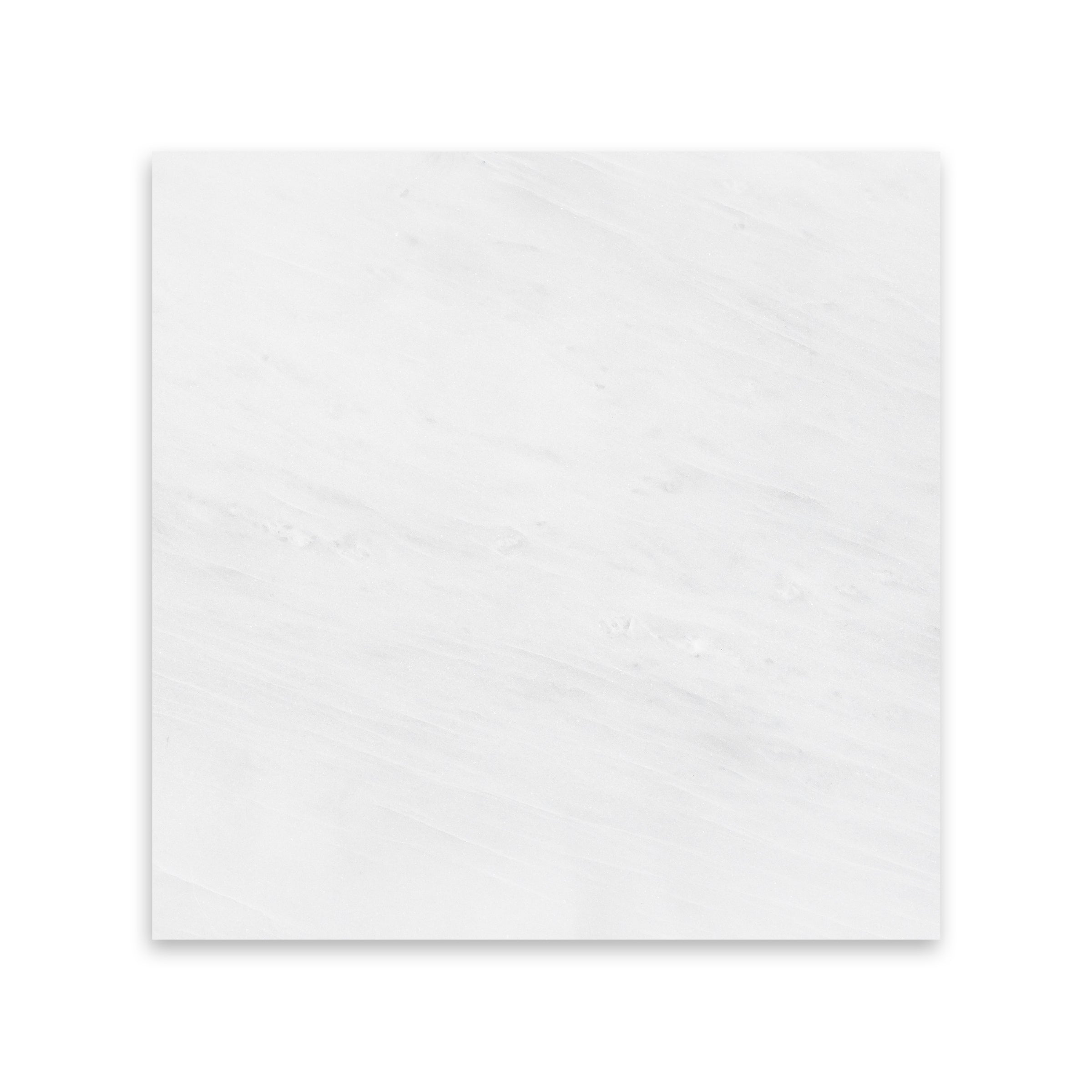 ORIENTAL WHITE: Marble Square Field Tile (12"x12"x3/8" | Honed)