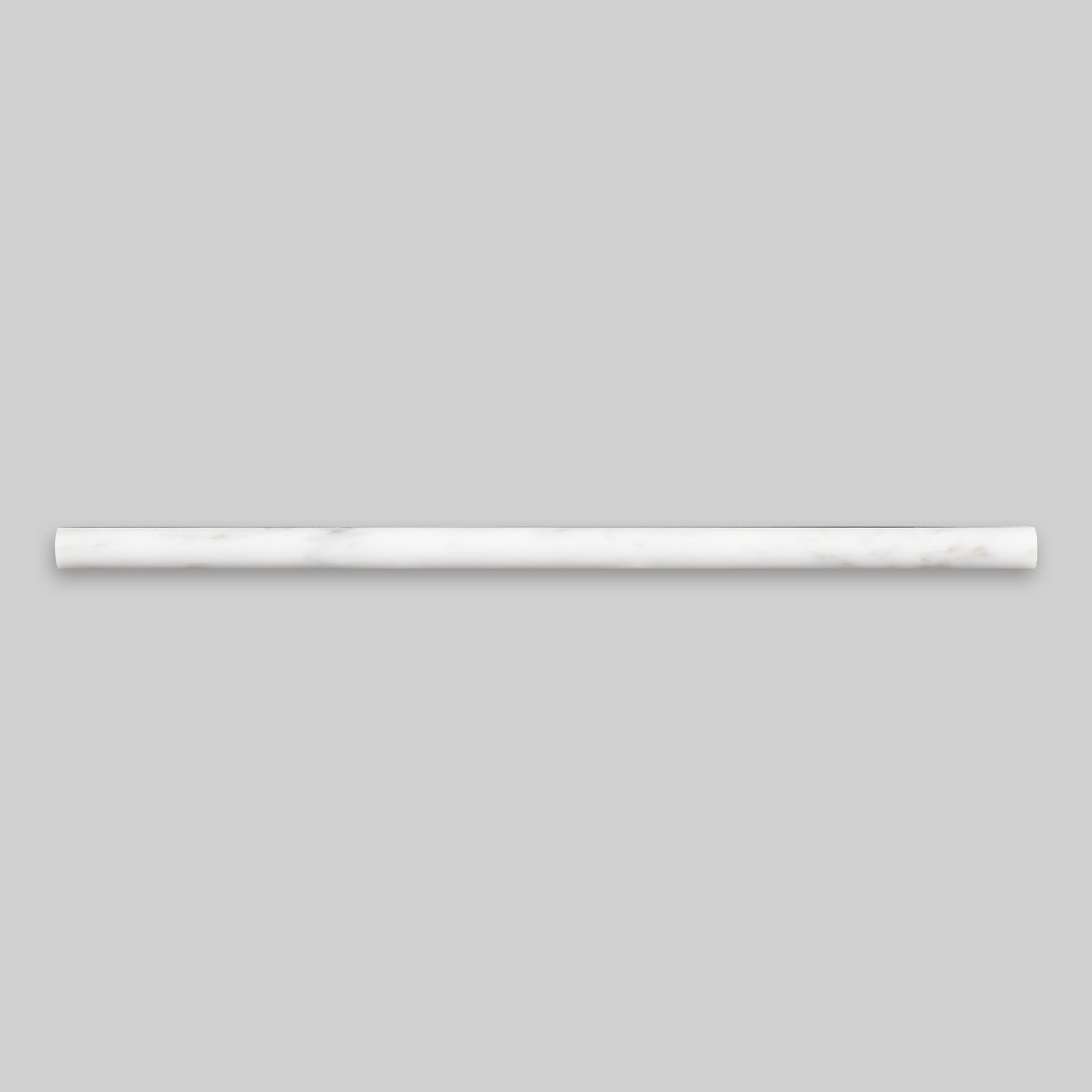 ORIENTAL WHITE: Marble Mini Pensil Liner Tile Accessory (1/2"x12"x3/4" | Honed)