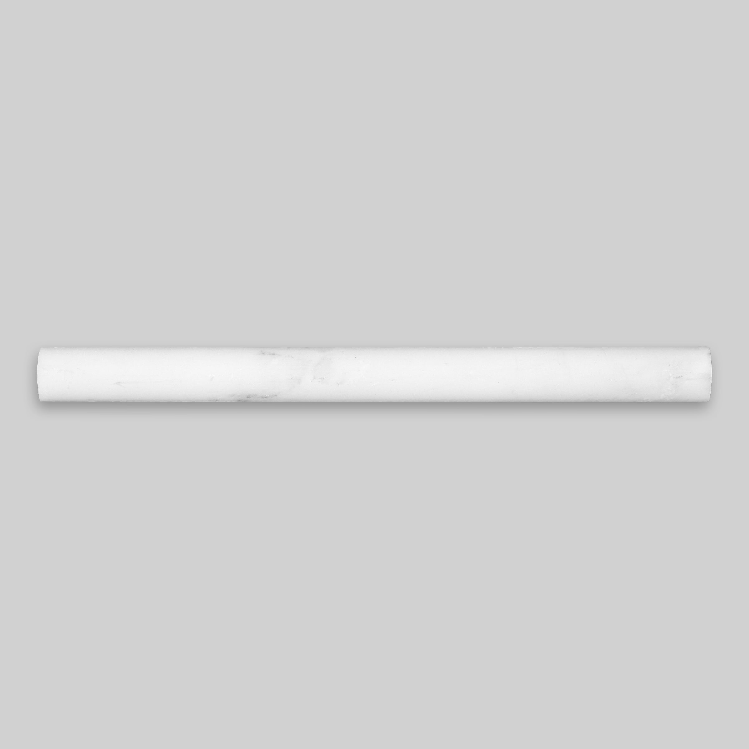 ORIENTAL WHITE: Marble Standard Quarter Round Tile Accessory (1"x12"x1/2" | Honed)