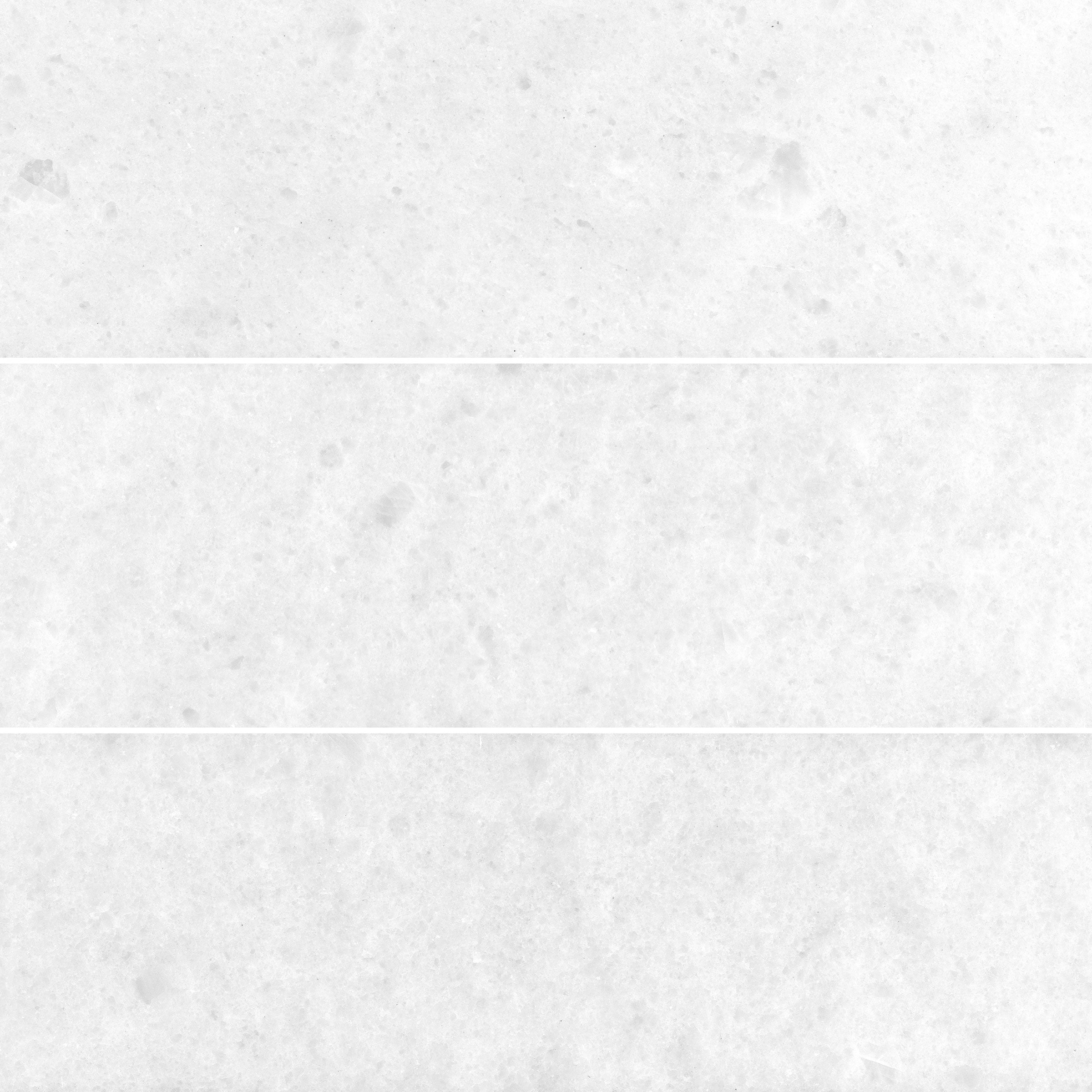 POLAR WHITE: Marble Rectangle Field Tile (4"x12"x3/8" | Honed)