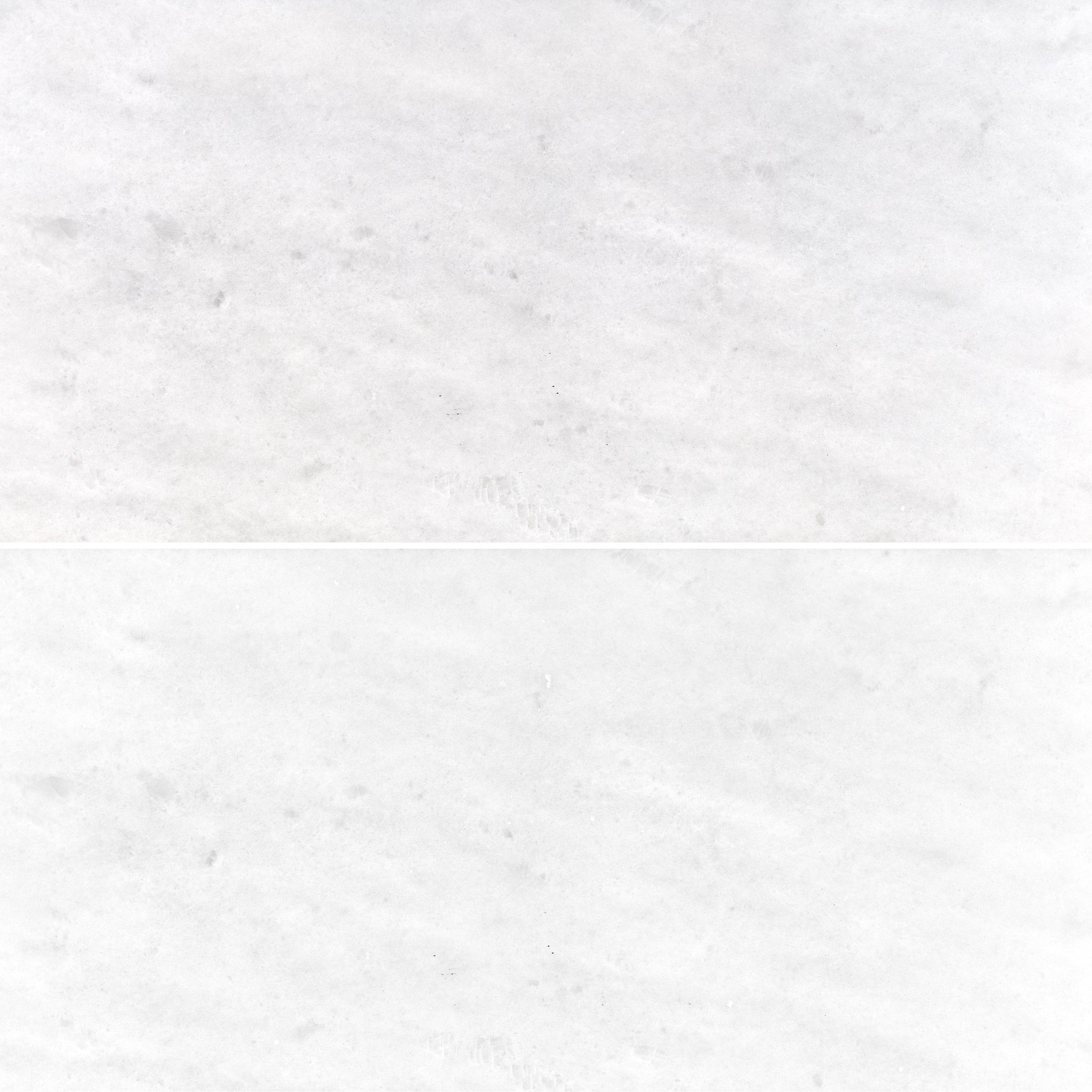 POLAR WHITE: Marble Rectangle Field Tile (6"x12"x3/8" | Honed)