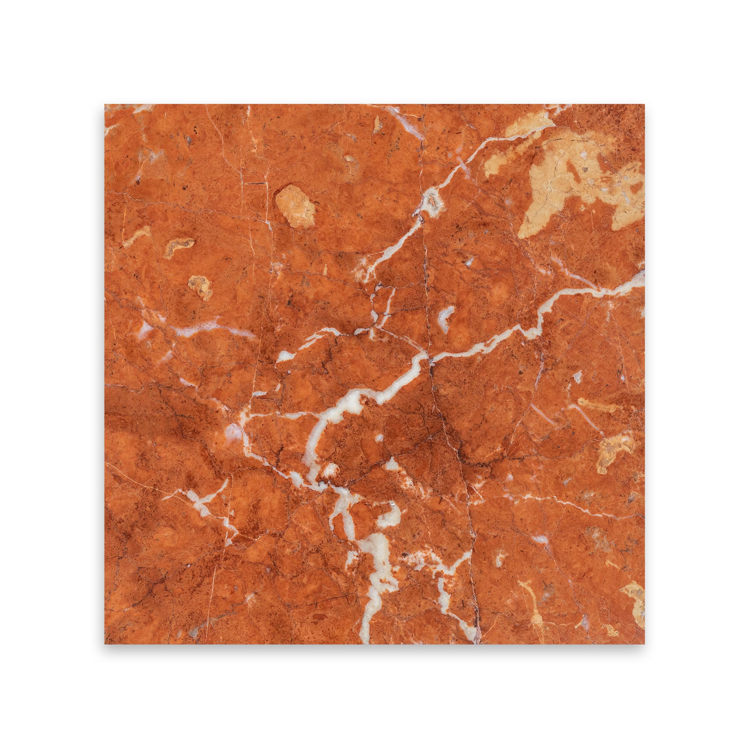 ROJO ALICANTE: Marble Square Field Tile (12"x12"x3/8" | Polished)