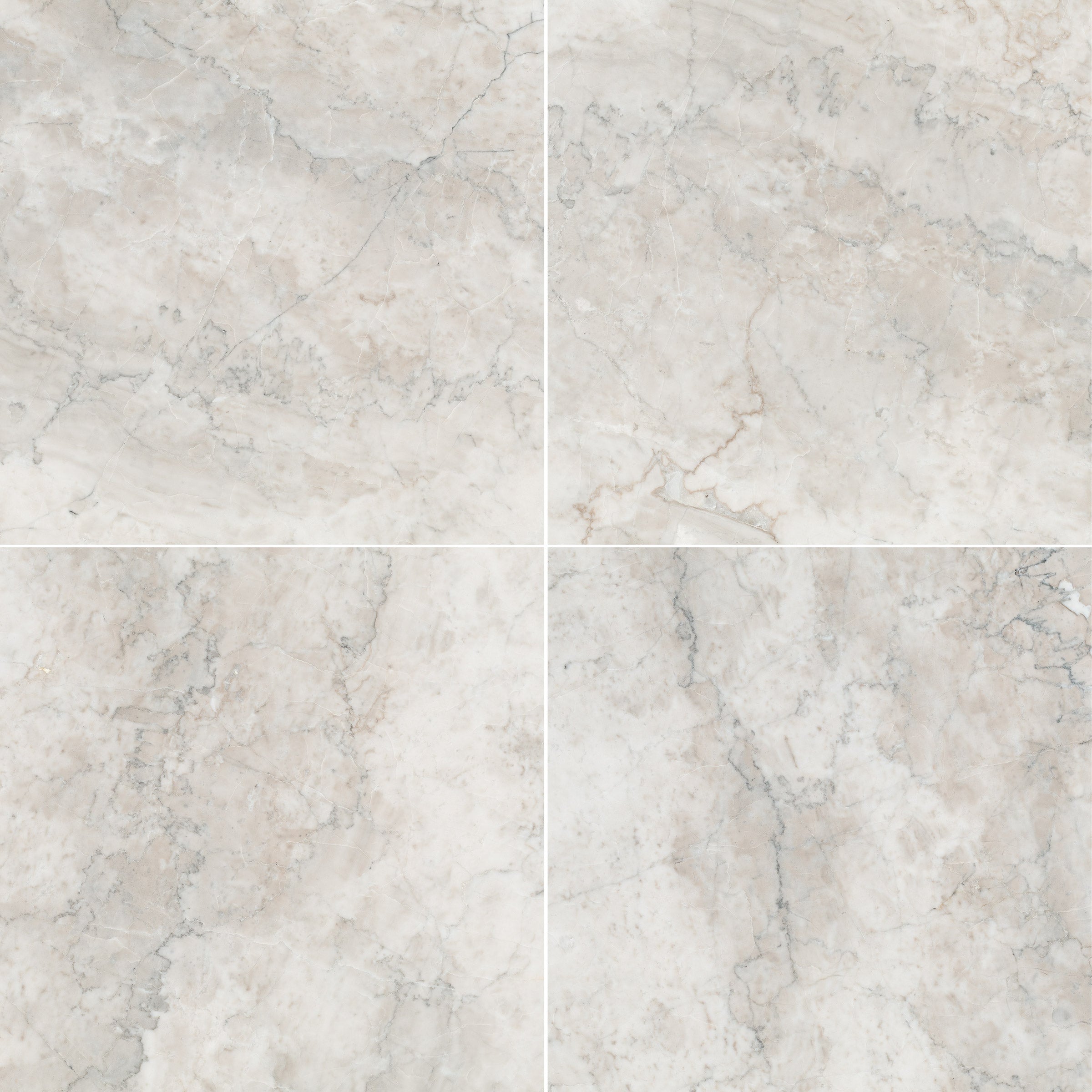 TEMPLE GREY: Marble Square Field Tile (12"x12"x3/8" | Polished)