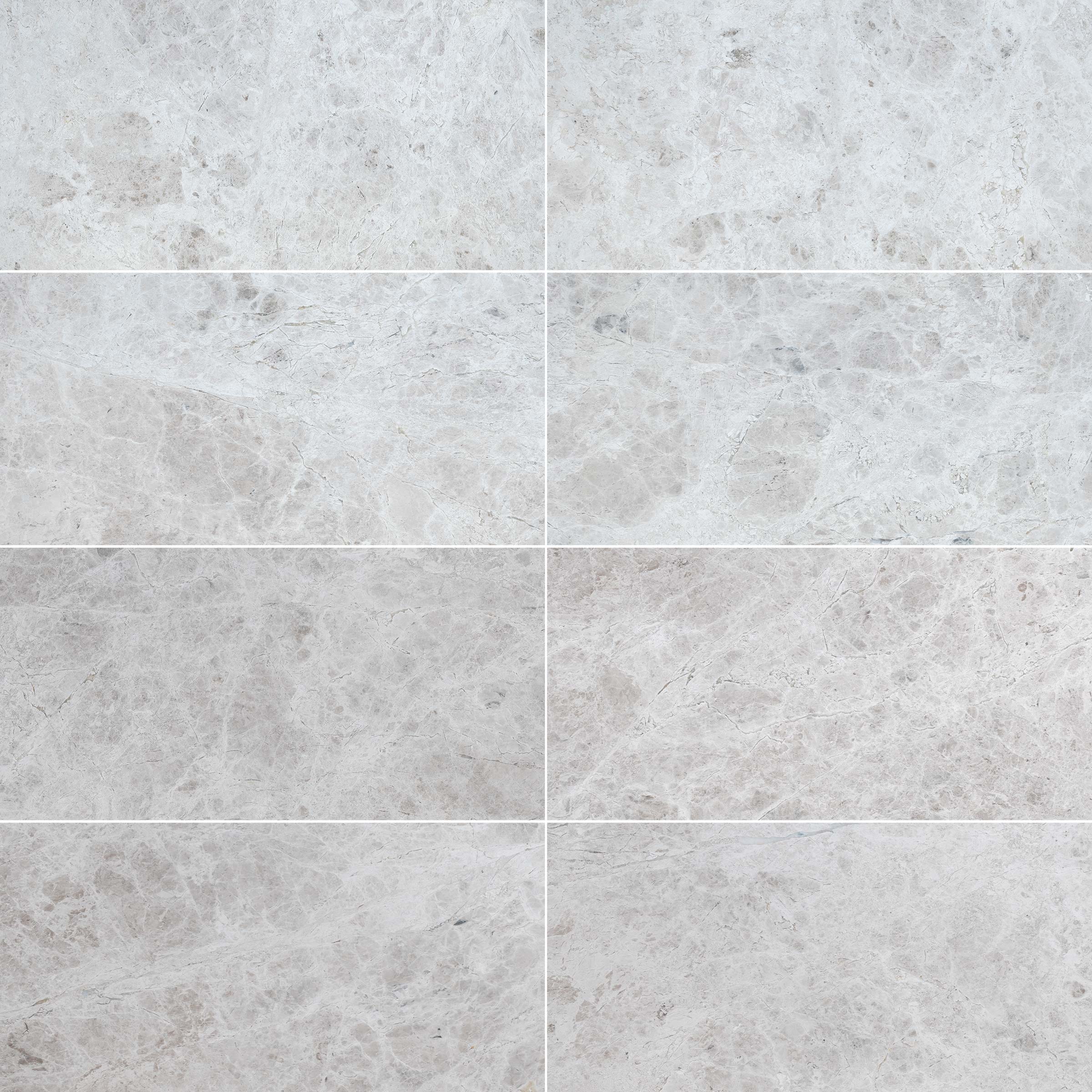 TUNDRA GREY: Marble Rectangle Field Tile (12"x24"x1/2" | Honed)