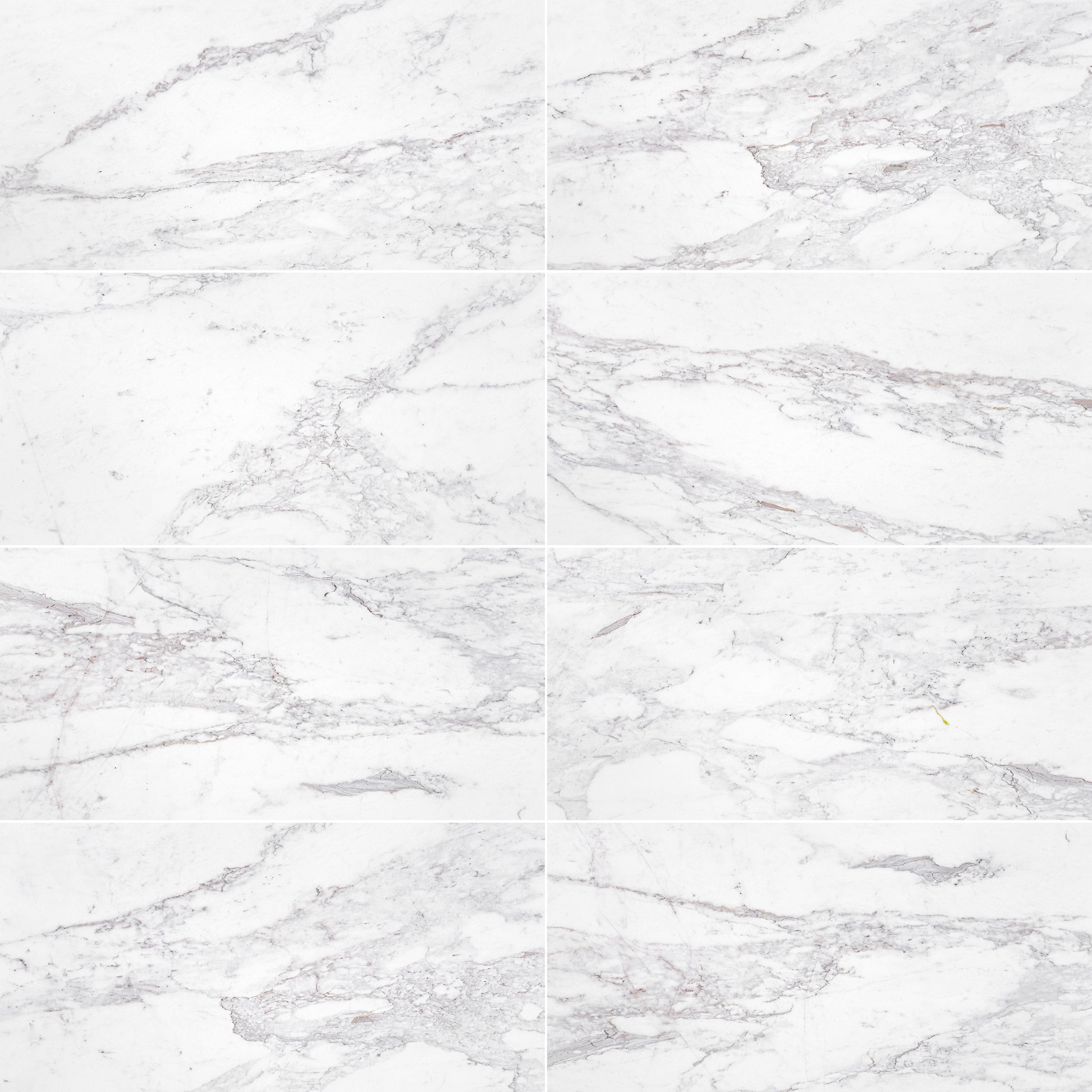 VOLAKAS: Marble Rectangle Field Tile (12"x24"x3/8" | Polished)