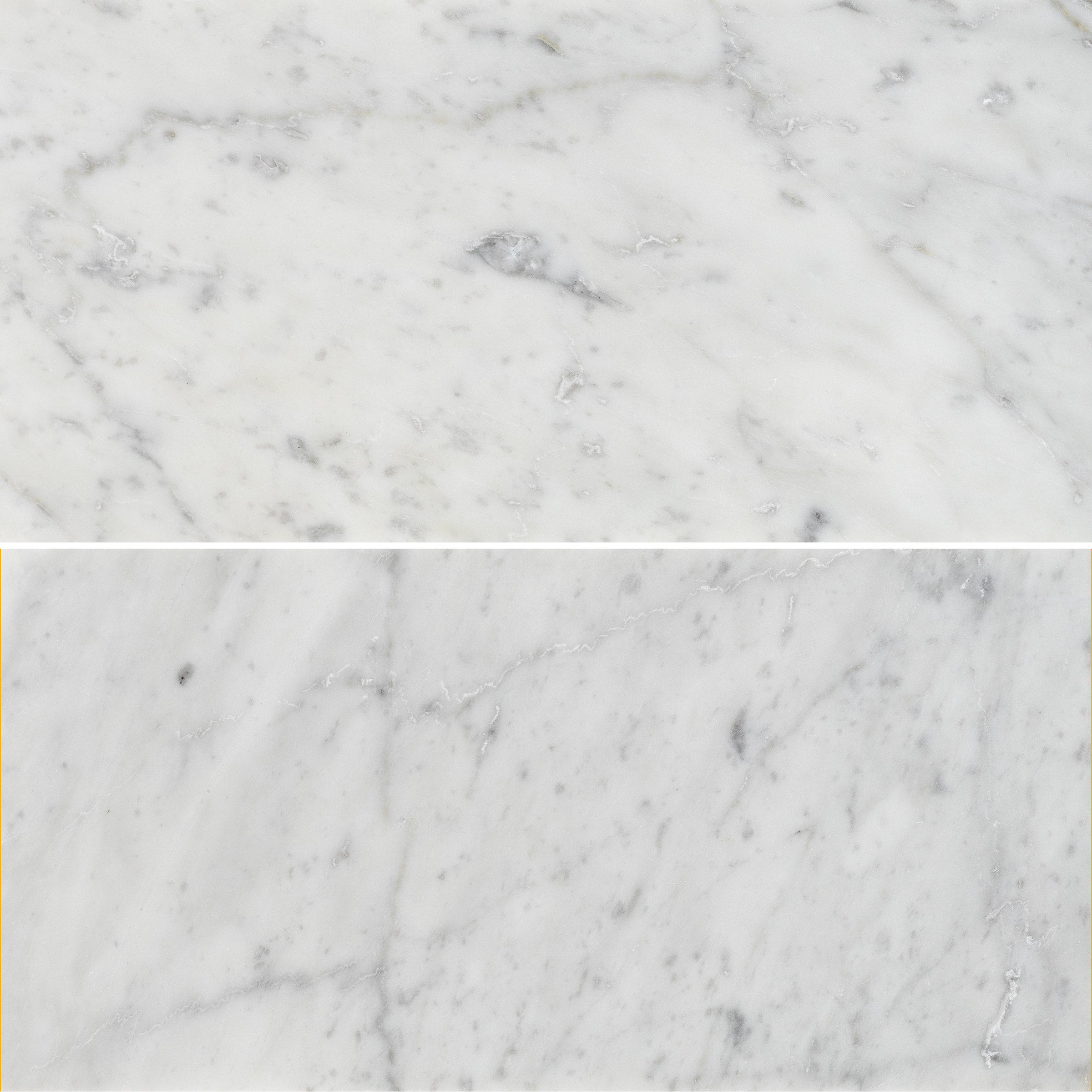 WHITE CARRARA: Marble Rectangle Field Tile (6"x12"x3/8" | Honed)