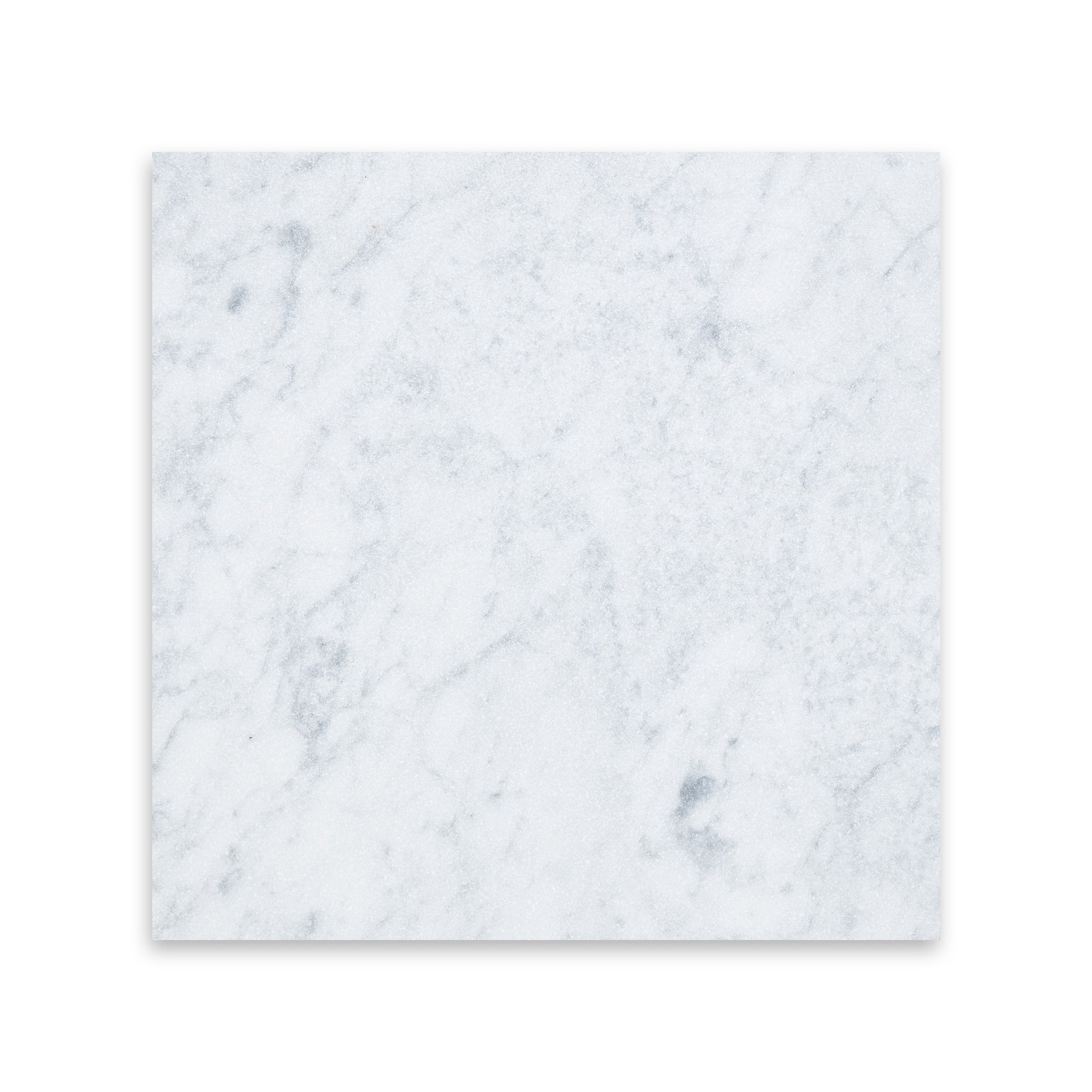 WHITE CARRARA: Marble Square Field Tile (12"x12"x3/8" | Tumbled)