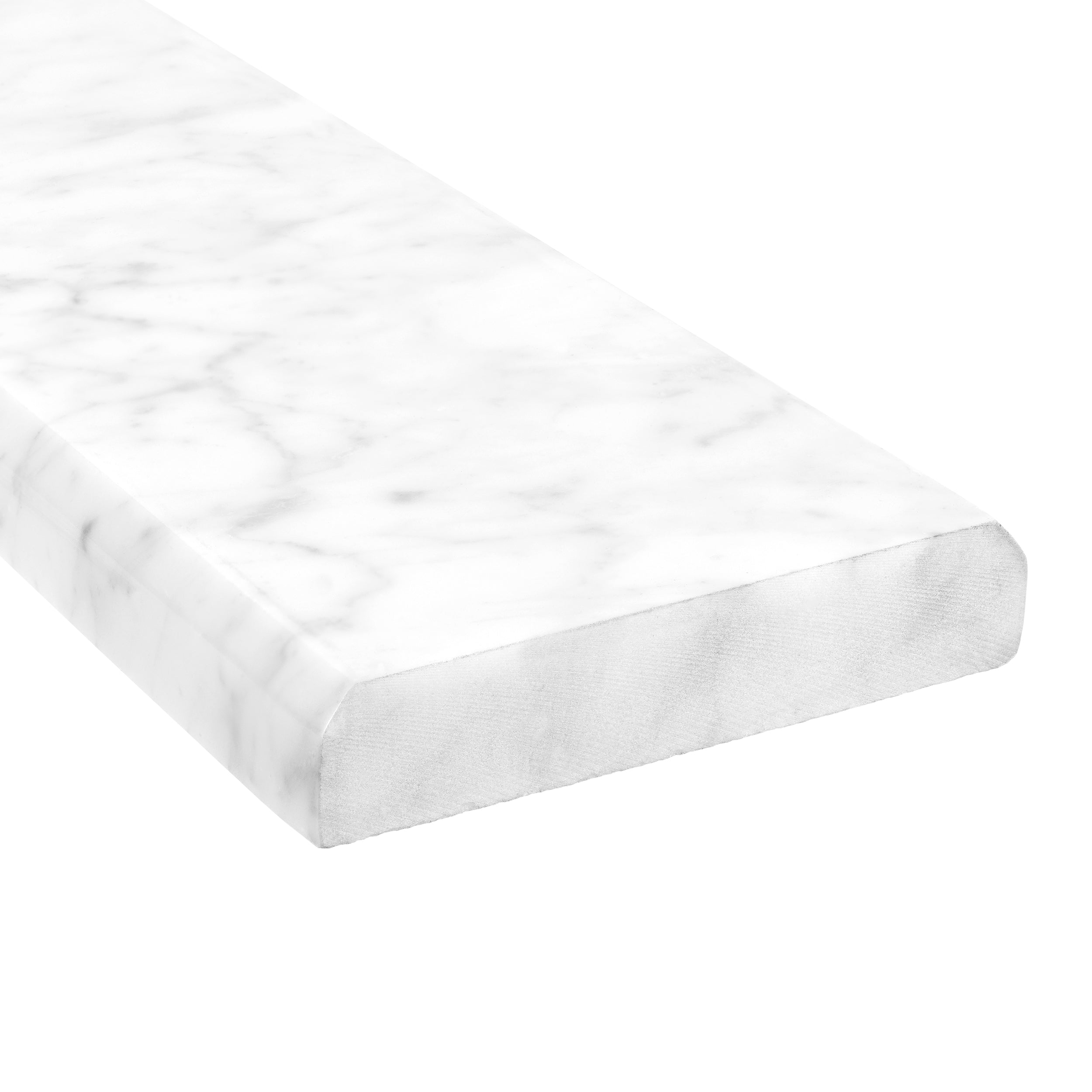 WHITE CARRARA: Marble Double Bevel Threshold Tile Accessory (4"x36"x3/4" | Polished)